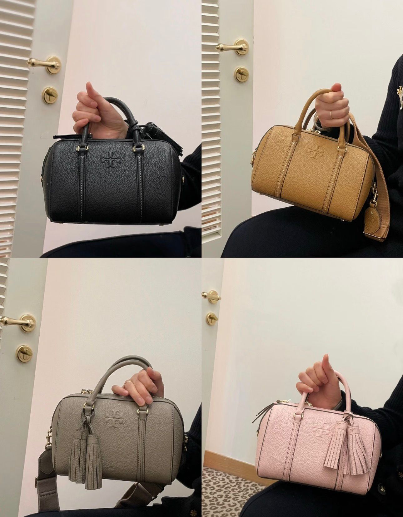 【預購】Tory Burch K03219007 真皮波士頓手提包