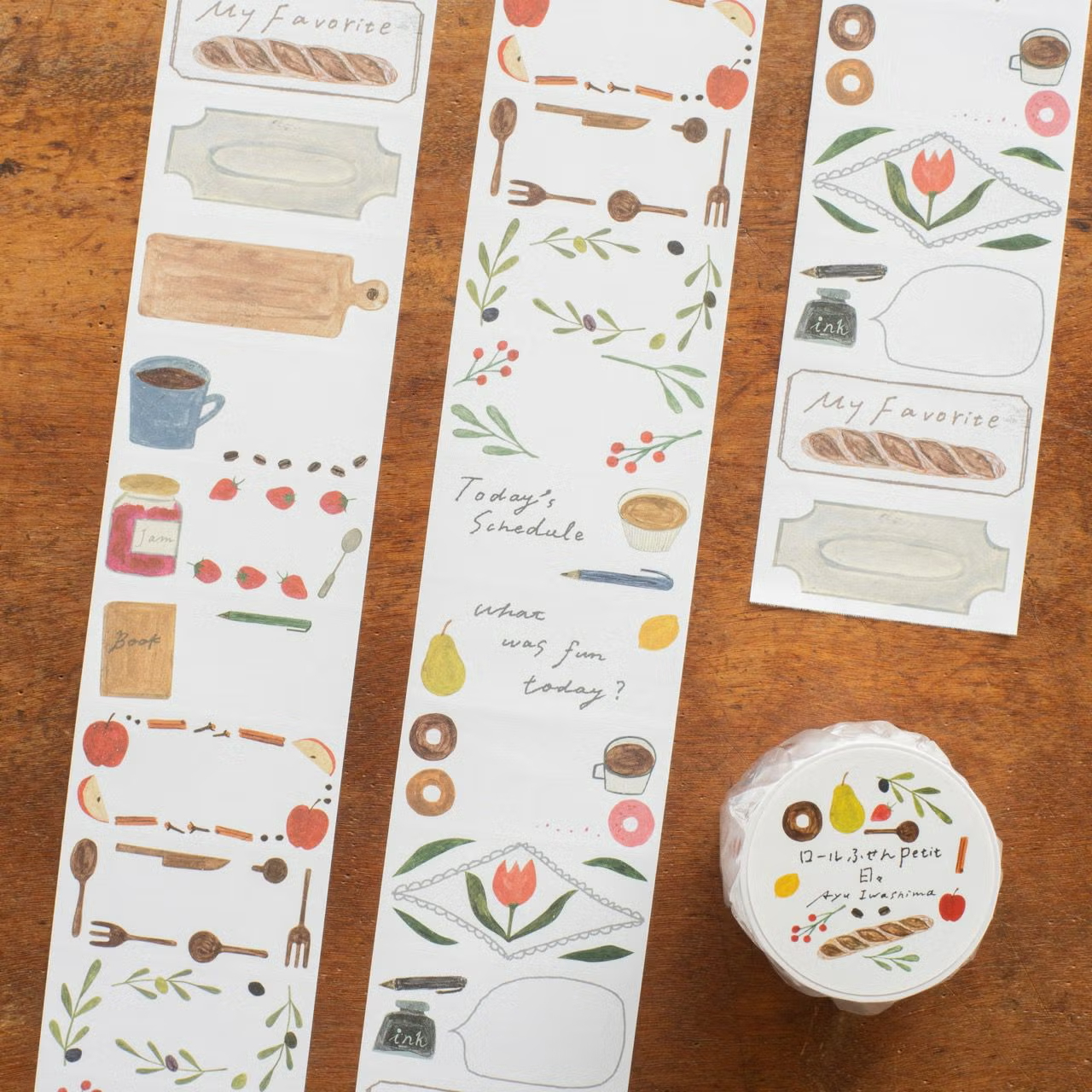 迷你 捲式便利貼 | いわしまあゆ「日々」/ 手紙社 / JAPAN