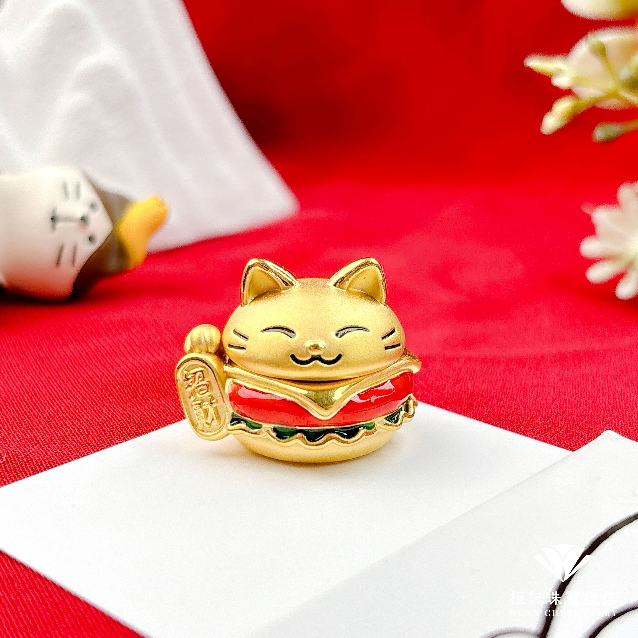 招財進堡招財貓 黃金擺件