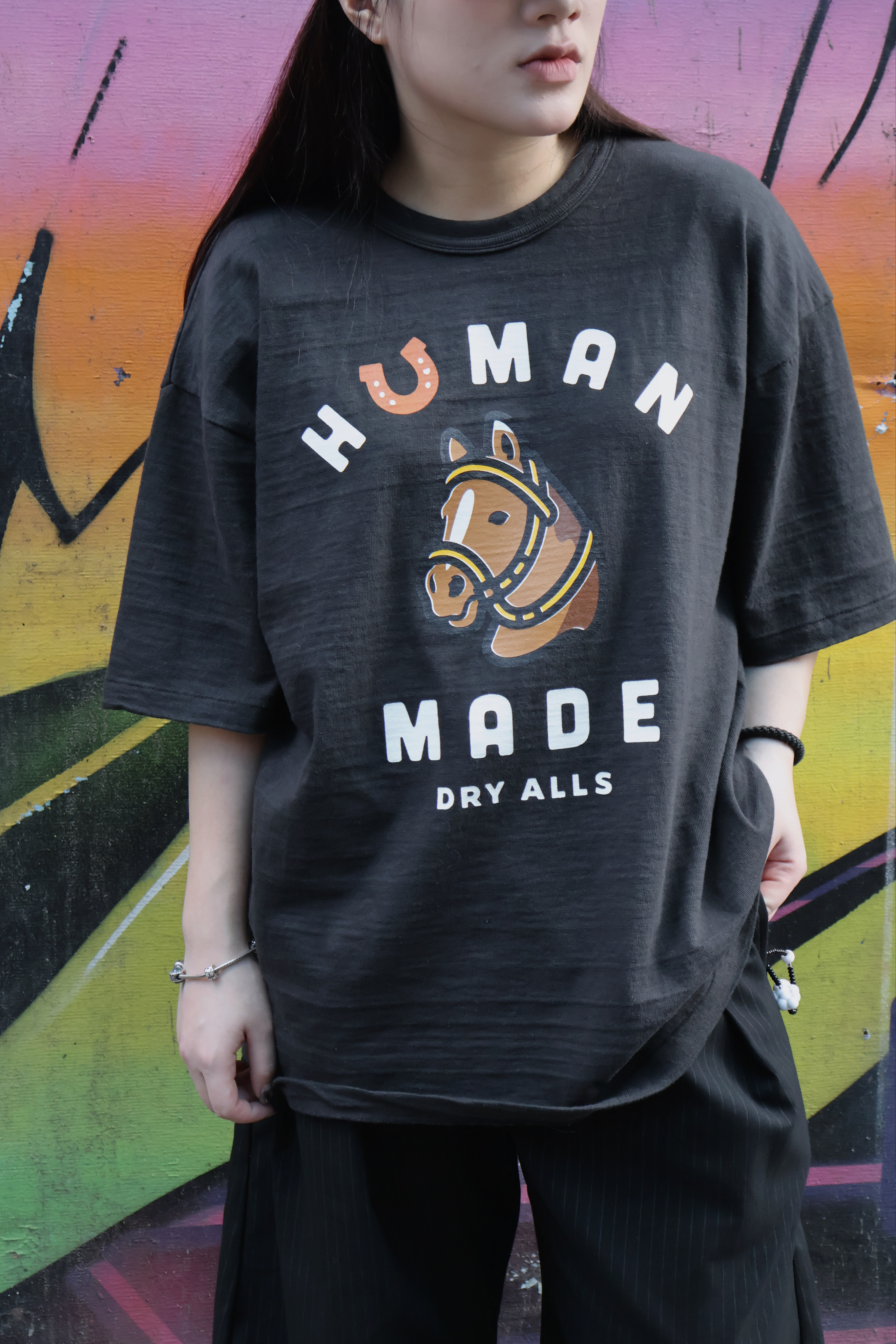 <快速出貨> HUMAN MADE GRAPHIC T-SHIRT 馬年限定短T 黑/白