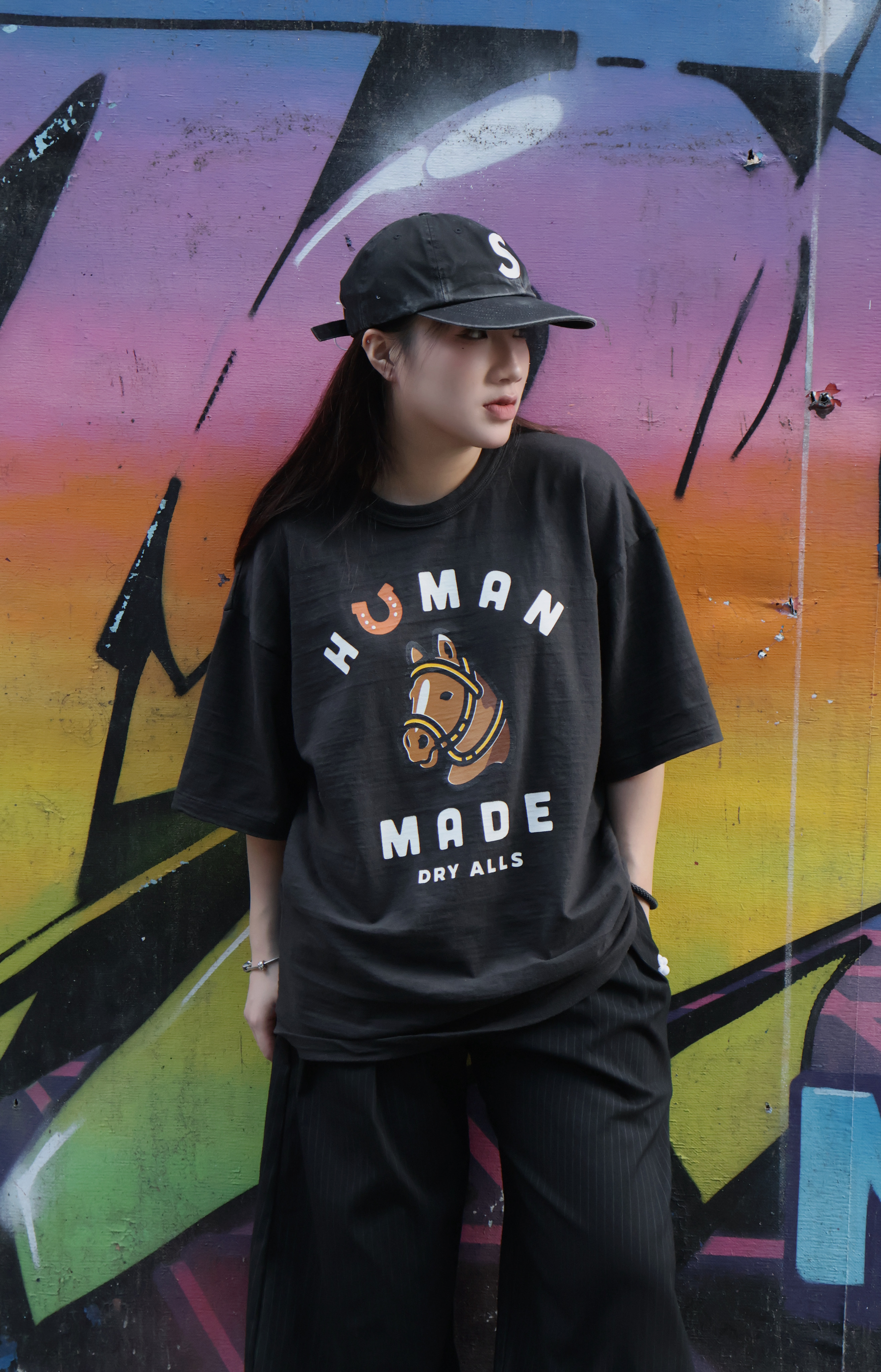 <快速出貨> HUMAN MADE GRAPHIC T-SHIRT 馬年限定短T 黑/白