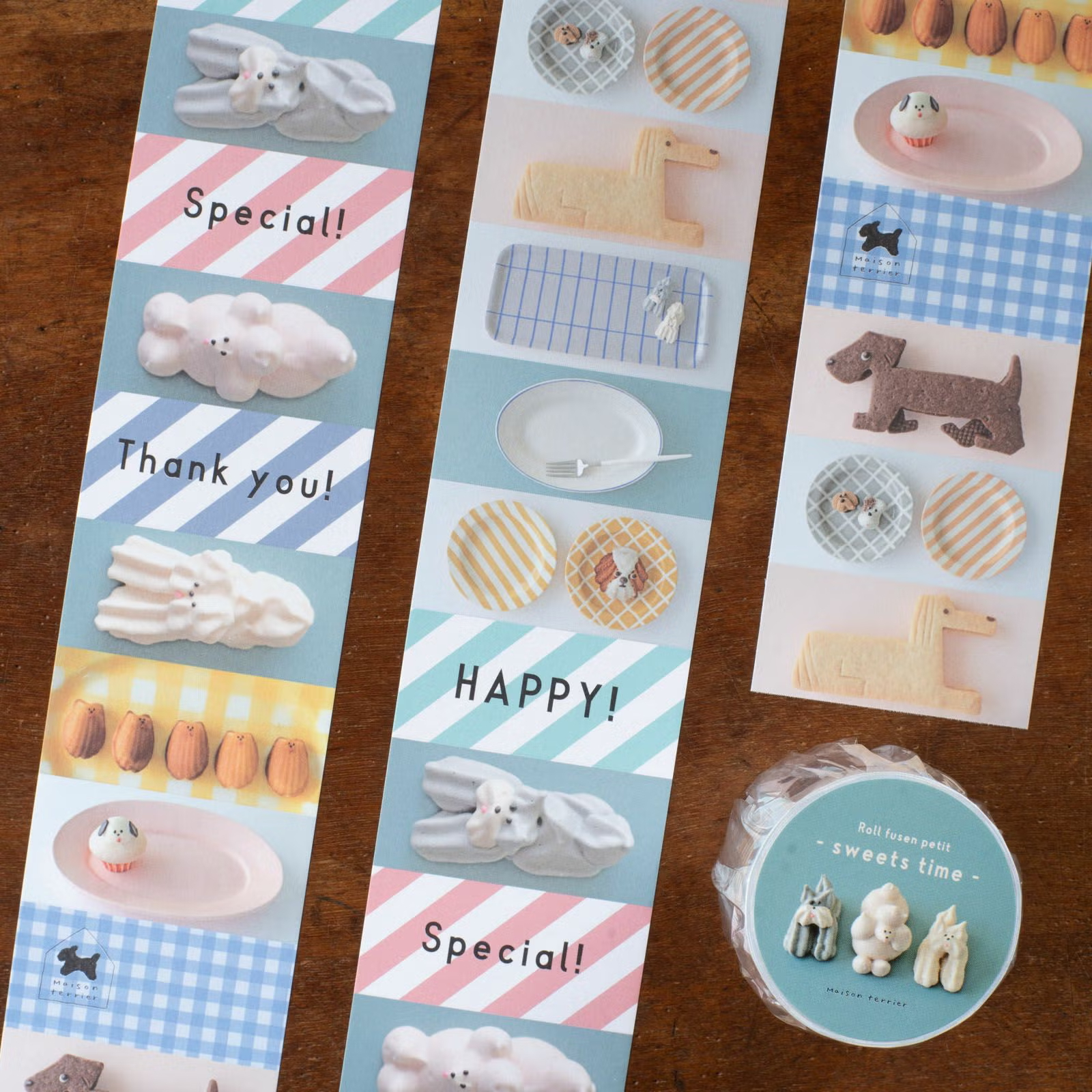 迷你 捲式便利貼 | Maison terrier「sweets time」/ 手紙社 / JAPAN