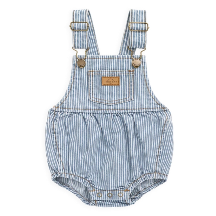 （預購）JAMIEKAY 條紋吊帶包屁衣 Pax Playsuit - Holiday Stripe
