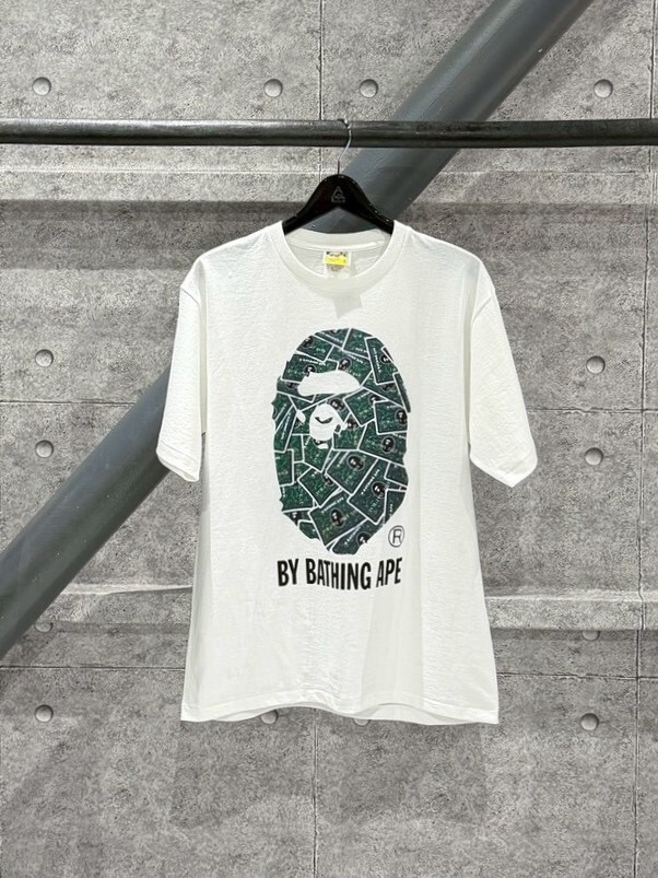 現貨 BAPE 大猿人頭 信用卡會員卡 白色短袖 T
