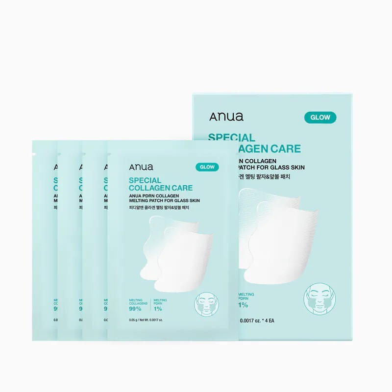 ANUA PDRN膠原蛋白抗皺提拉修護貼(臉頰用) 4EA