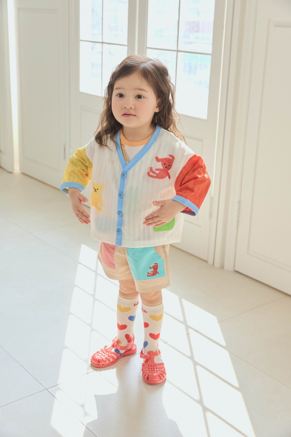 正韓夏mimico 兩色軟糖熊外套