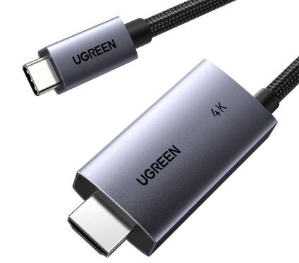 Ugreen 4K Type-C 轉 HDMI 100W PD 轉換器 -1米_CM675-55330