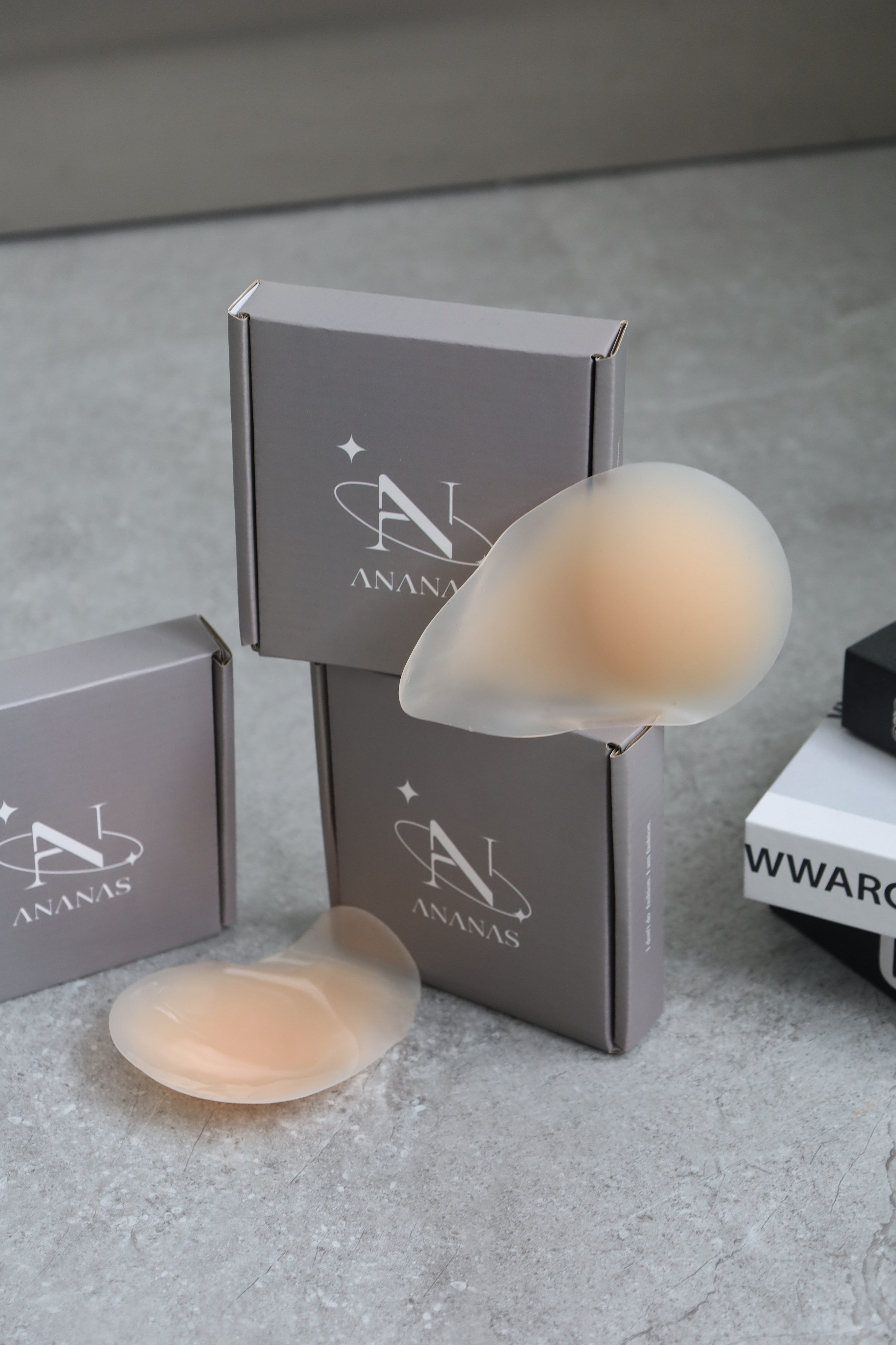 裸感無痕隱形提拉胸貼-粉色