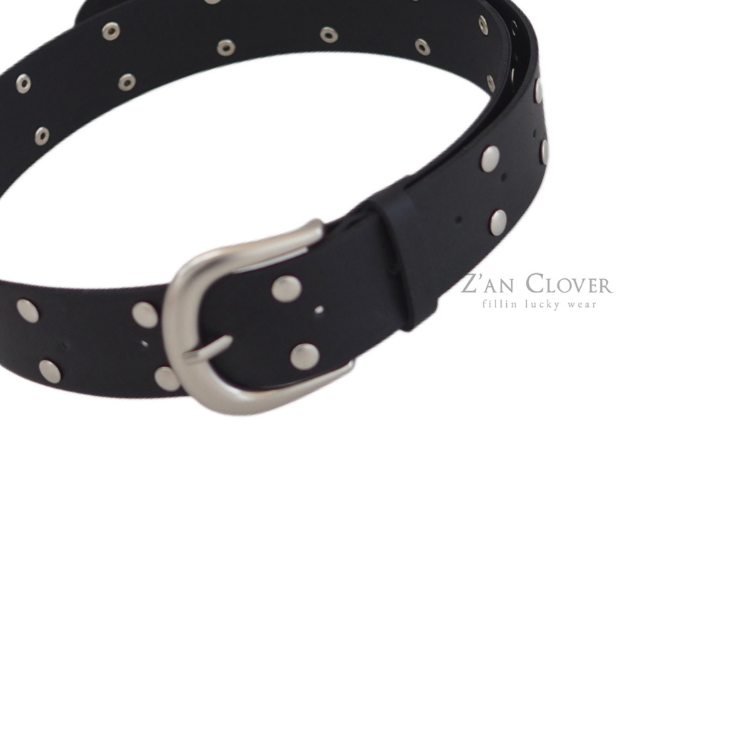 正韓夏zan clover 帥氣搭配釘扣皮帶