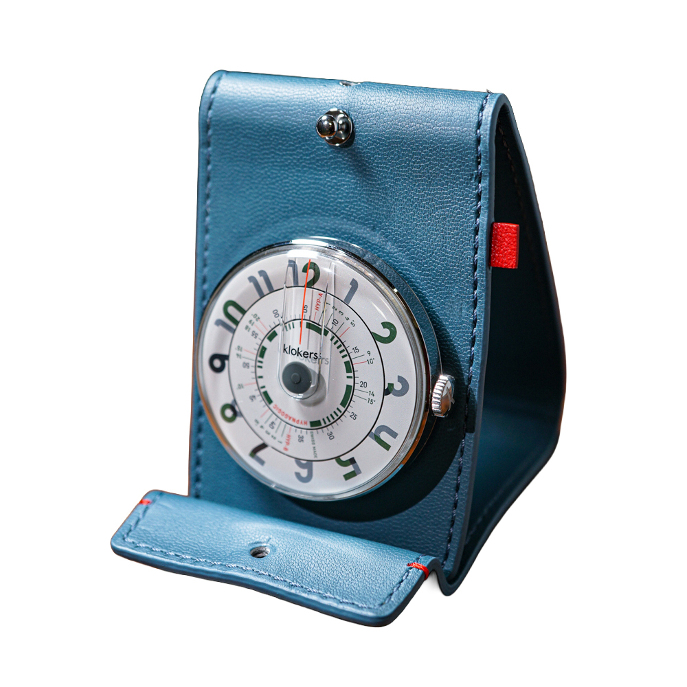 KLOK-01-H3 綠字錶頭 ＋藍色懷錶桌鐘套件