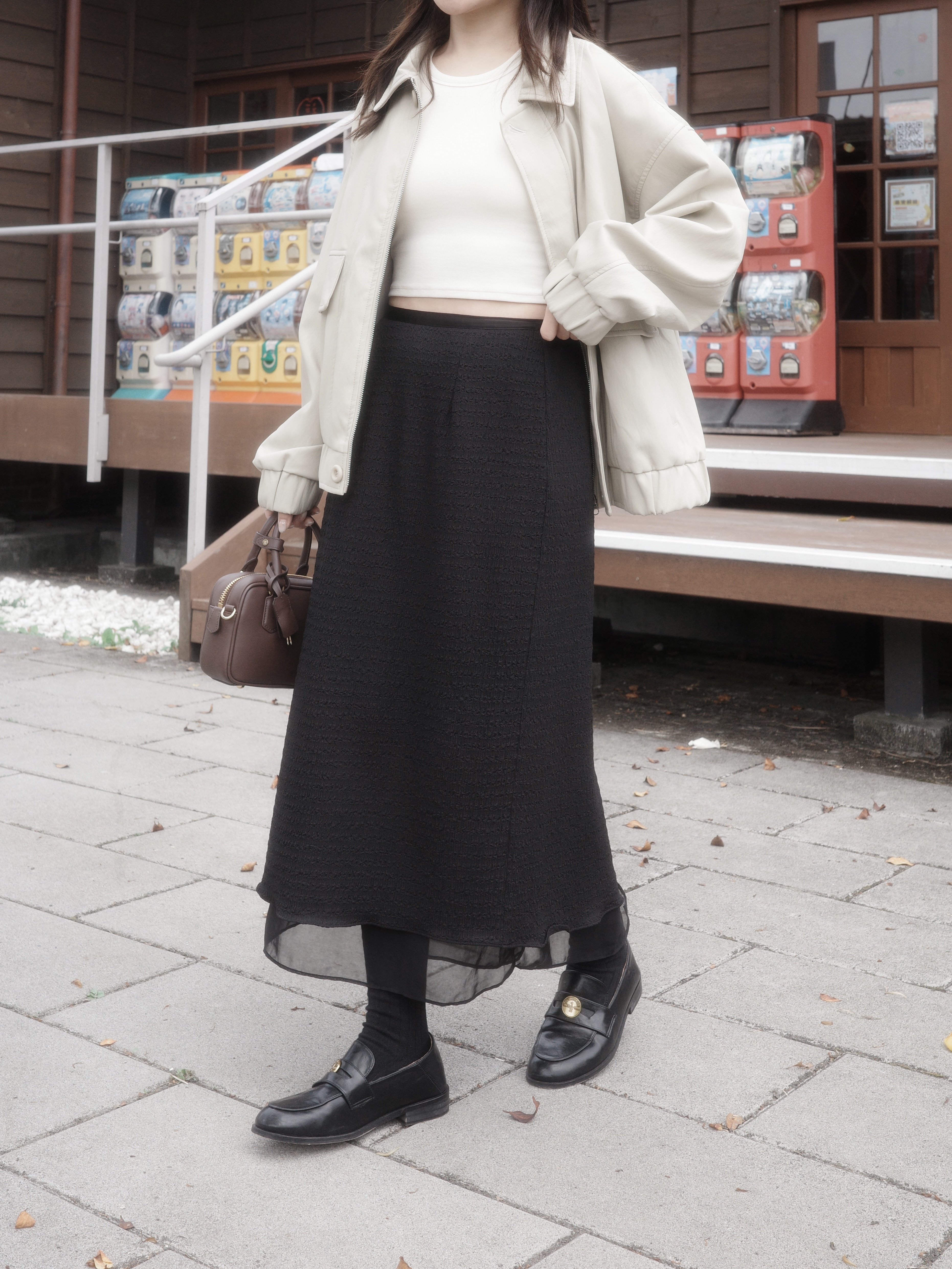 雙層透紗飄逸長裙