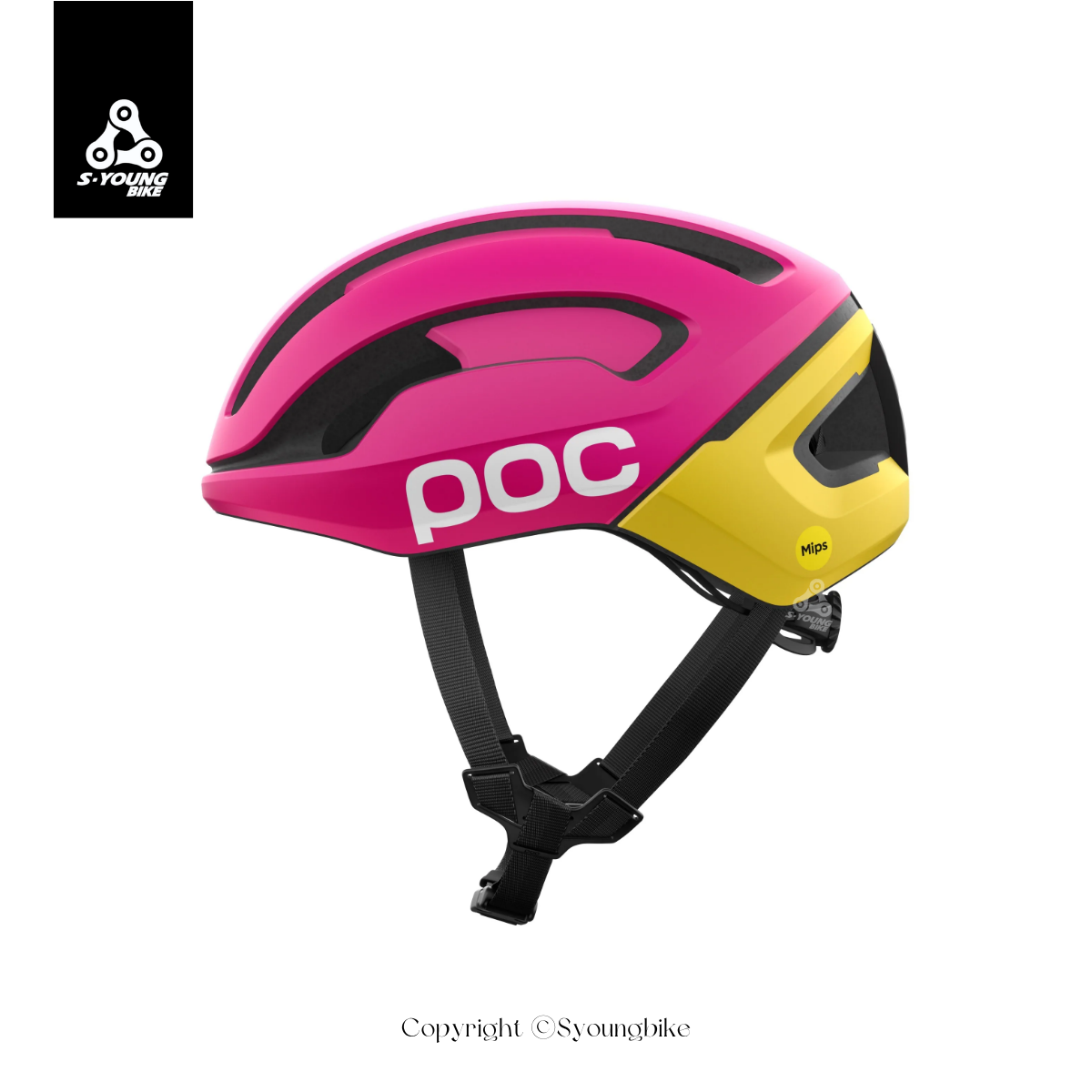 新色【POC】Omne Air MIPS WF 寬版安全帽 / 玫瑰粉銘黃