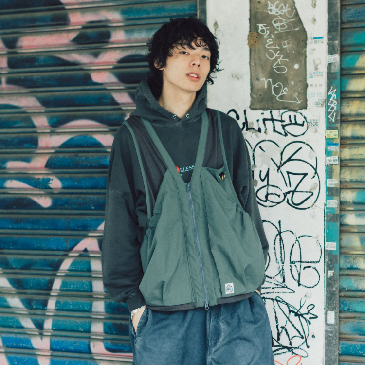 MULTiPLAY x BIB x MKCR  MADE IN JAPAN C-1 Vest_GREEN