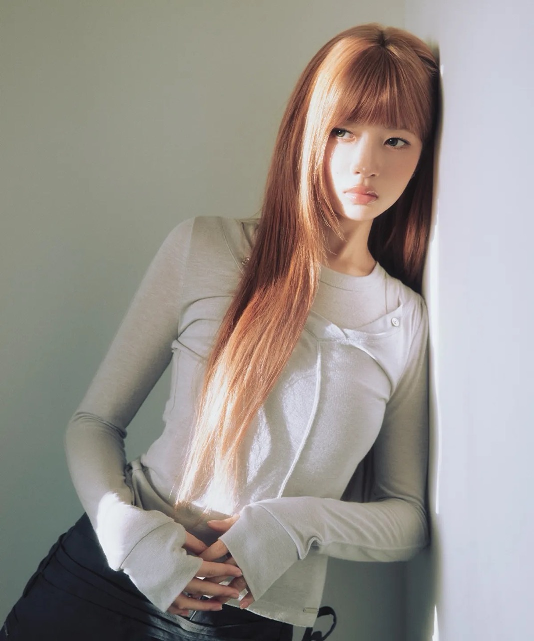 韓國限定🇰🇷 Miseki Seoul Layered line sheer long sleeve 兩件式 疉穿 2WAY 薄長袖 IVE Rei代言同款 直井怜 / 預購