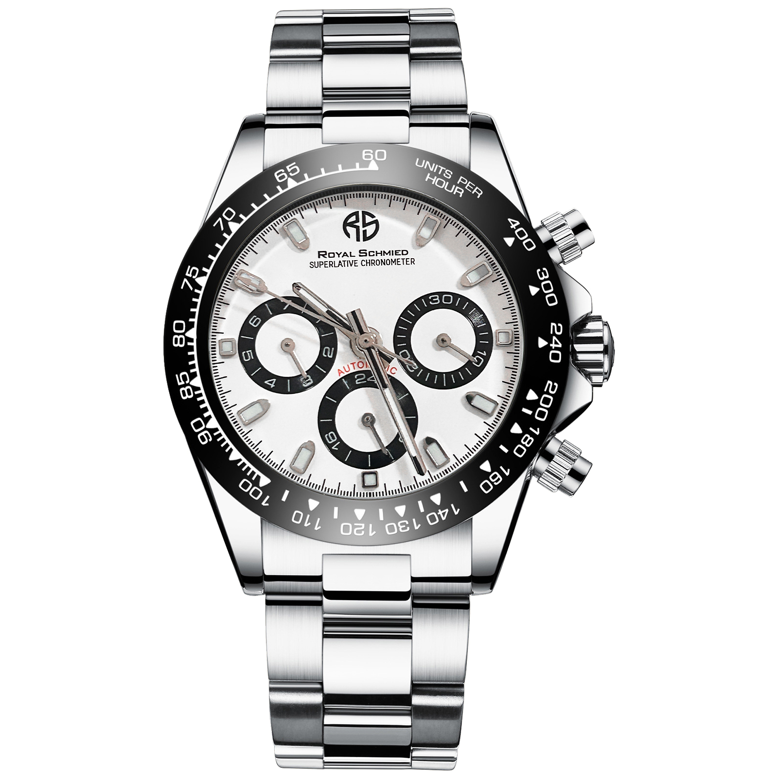 【Royal Schmied 皇家施米德】RYS-C007 迪通拿款 夜光指針 真三眼 機械 手錶