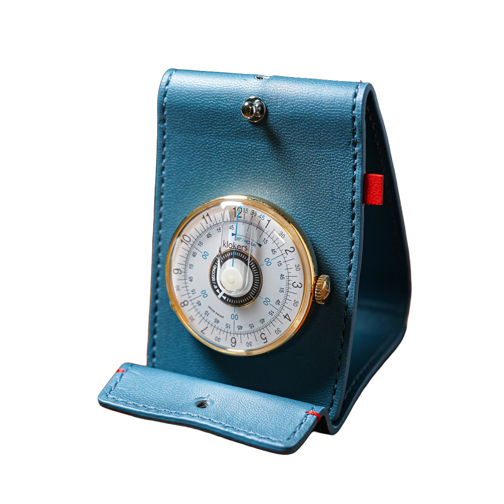 KLOK-08-D1/D5 白軸/孔雀藍錶頭 ＋藍色懷錶桌鐘套件