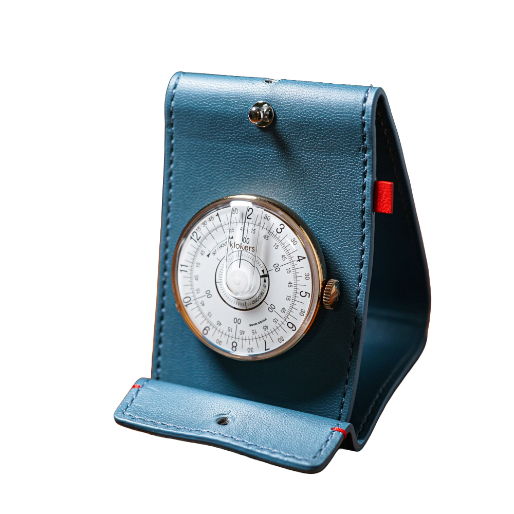 KLOK-08-D1/D5 白軸/孔雀藍錶頭 ＋藍色懷錶桌鐘套件