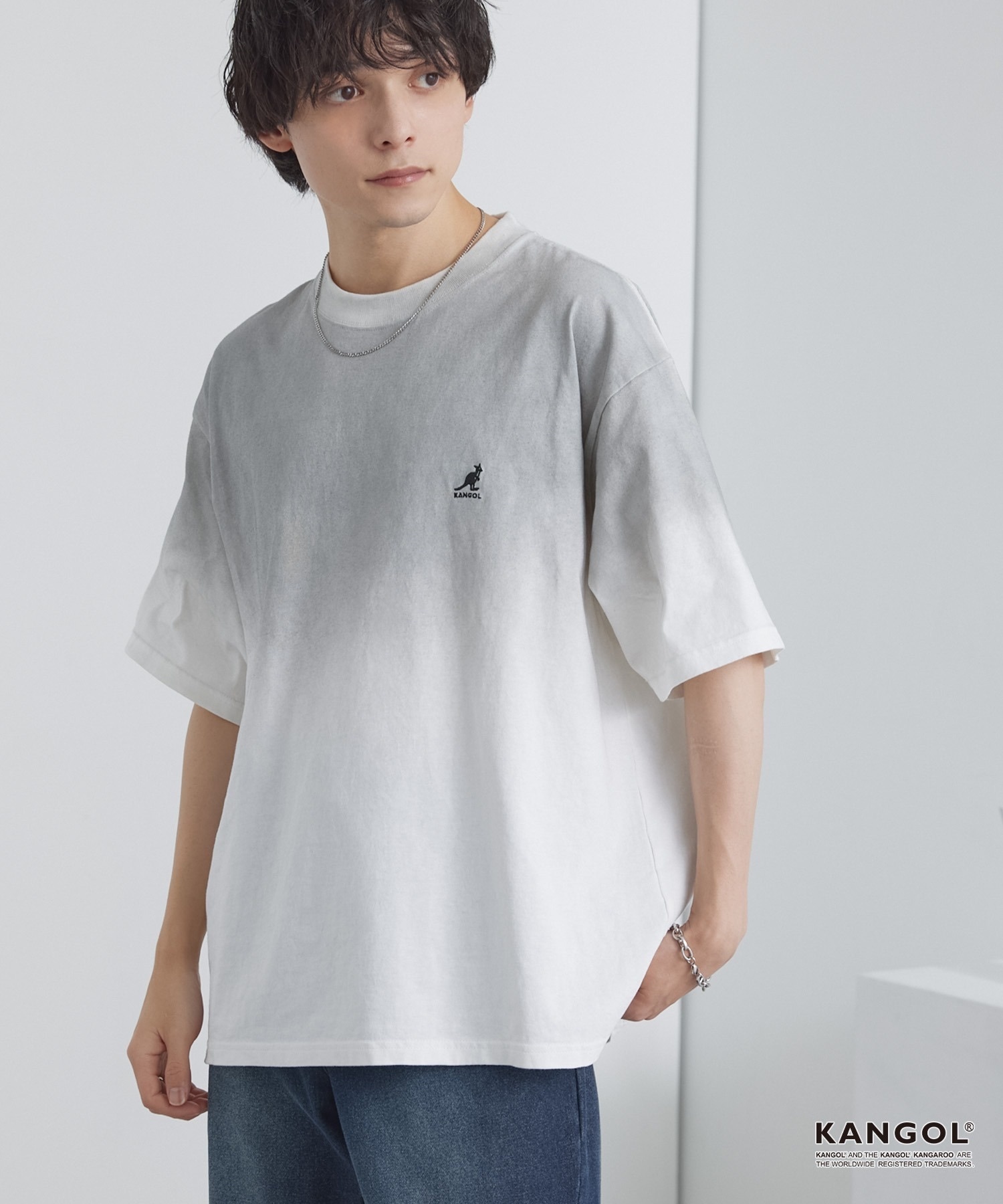 KANGOL / Oversized Short-Sleeve T-Shirt