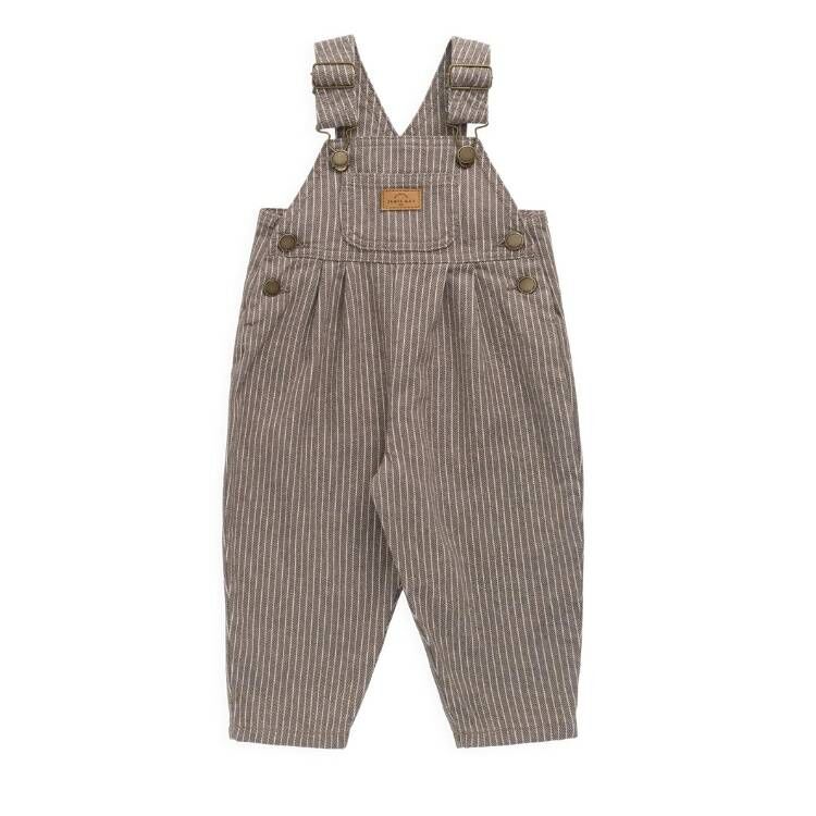 （預購）JAMIEKAY 條紋吊帶長褲 Blair Overall - Mini Pinstripe Cassava / Iroko
