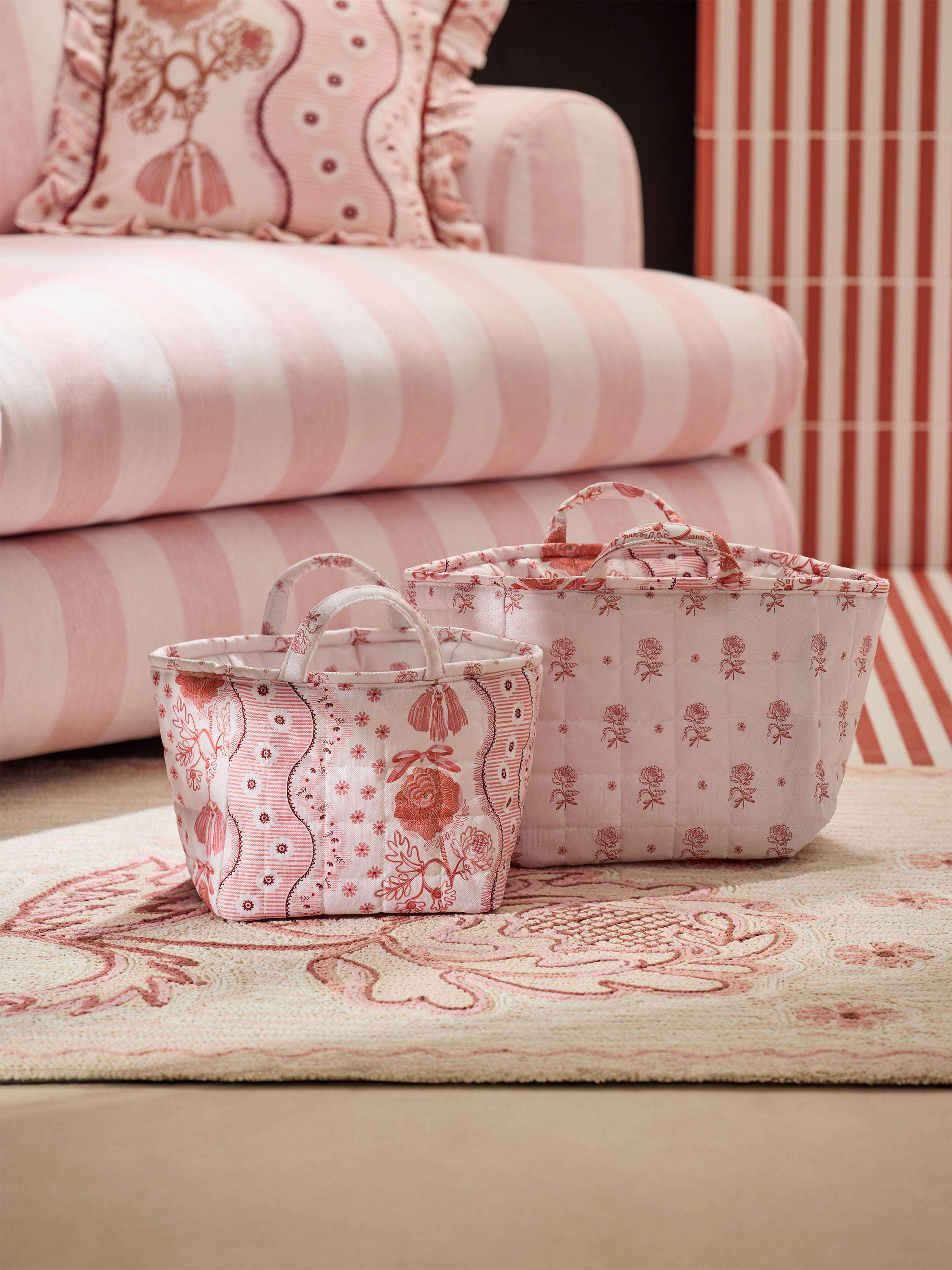 Spitalfields Silk 絎縫收納袋組