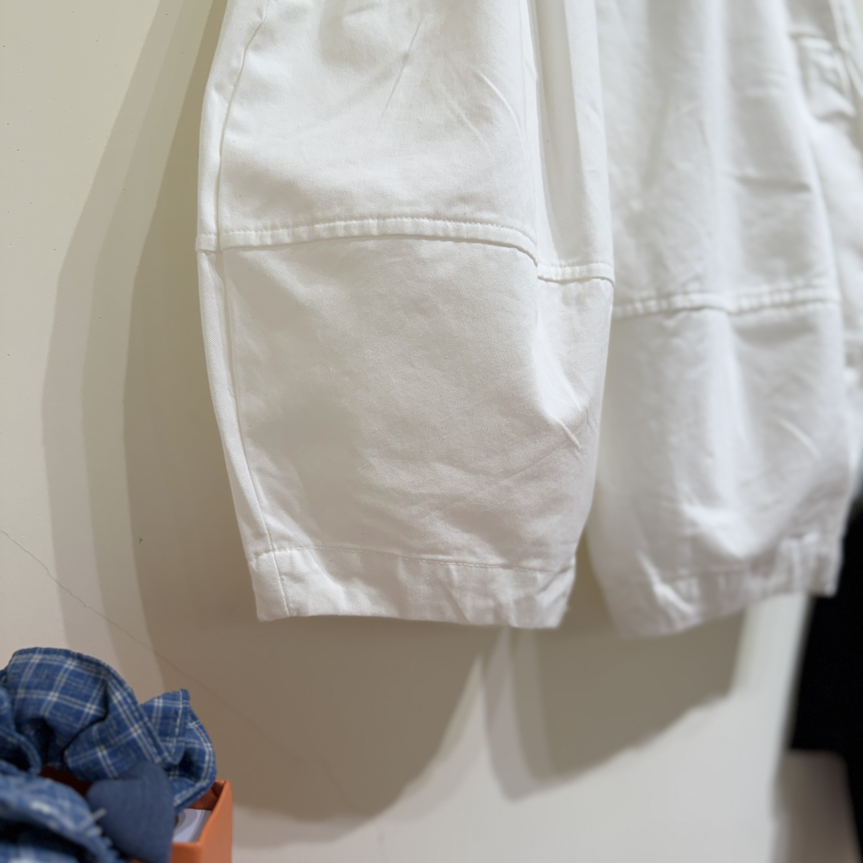 26夏 彎刀寬褲-白