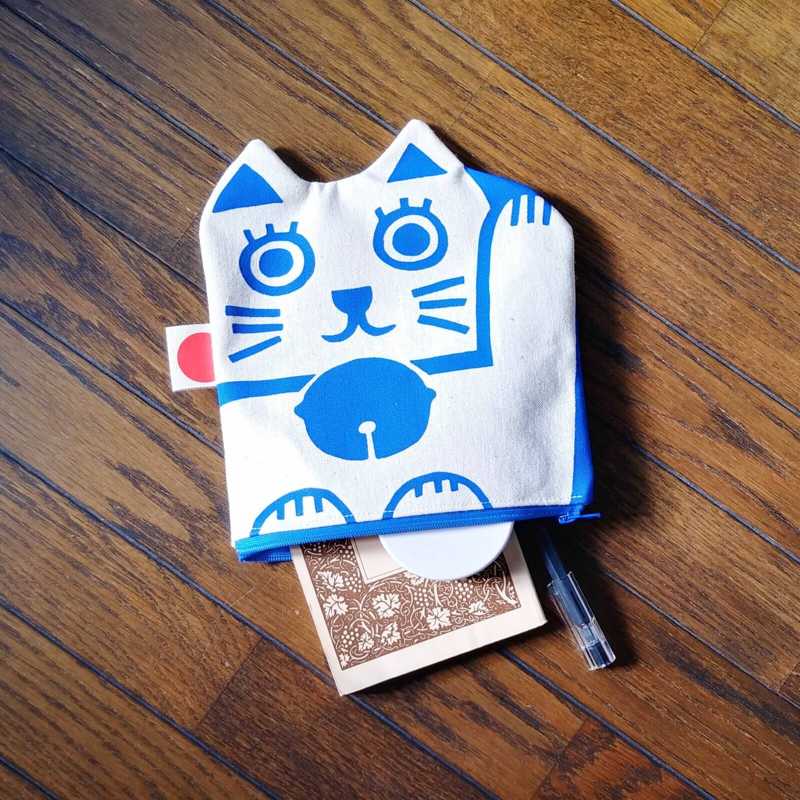 [日本製造] 招財貓咪造型設計收納袋