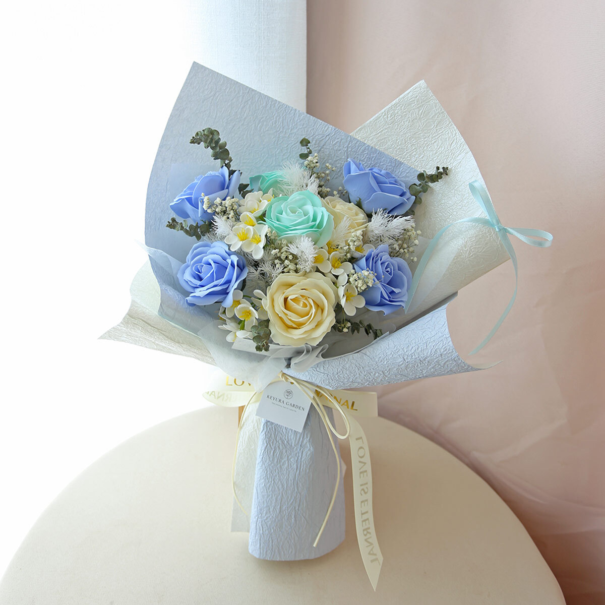 G35｜香氛玫瑰蝴蝶結花束