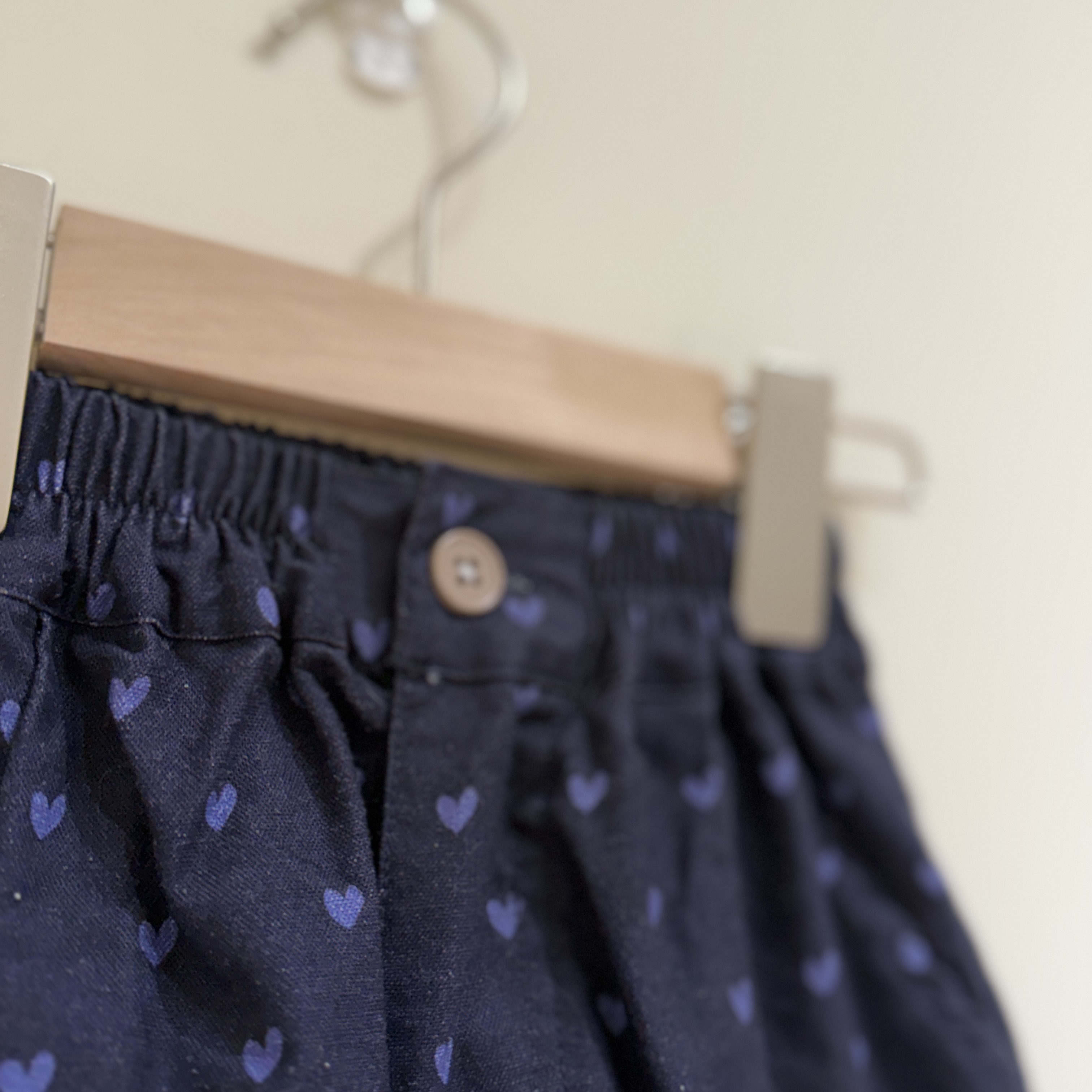 26夏 棉麻愛心短褲