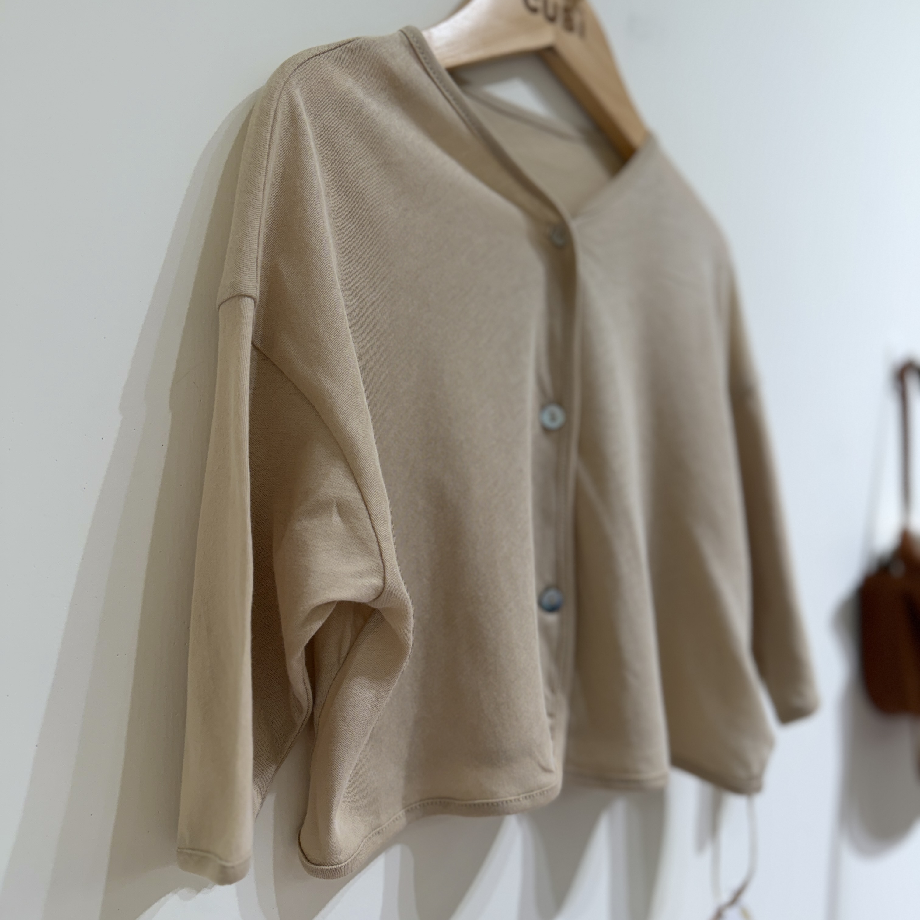 26夏 棉質防曬小外套-米