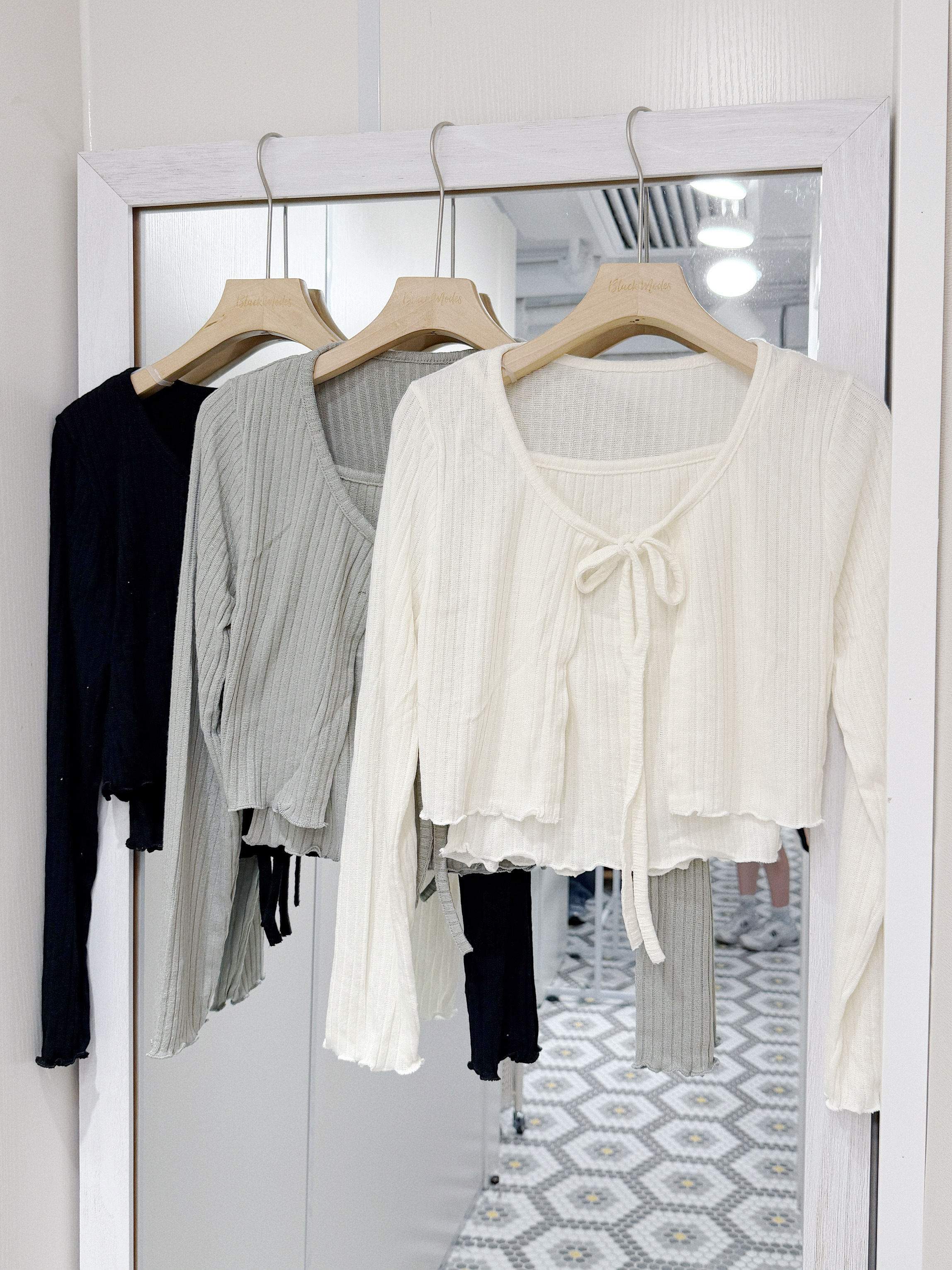 S0229｜約會女友風背心連外套綁帶SET݁₊୨ৎ ྀི