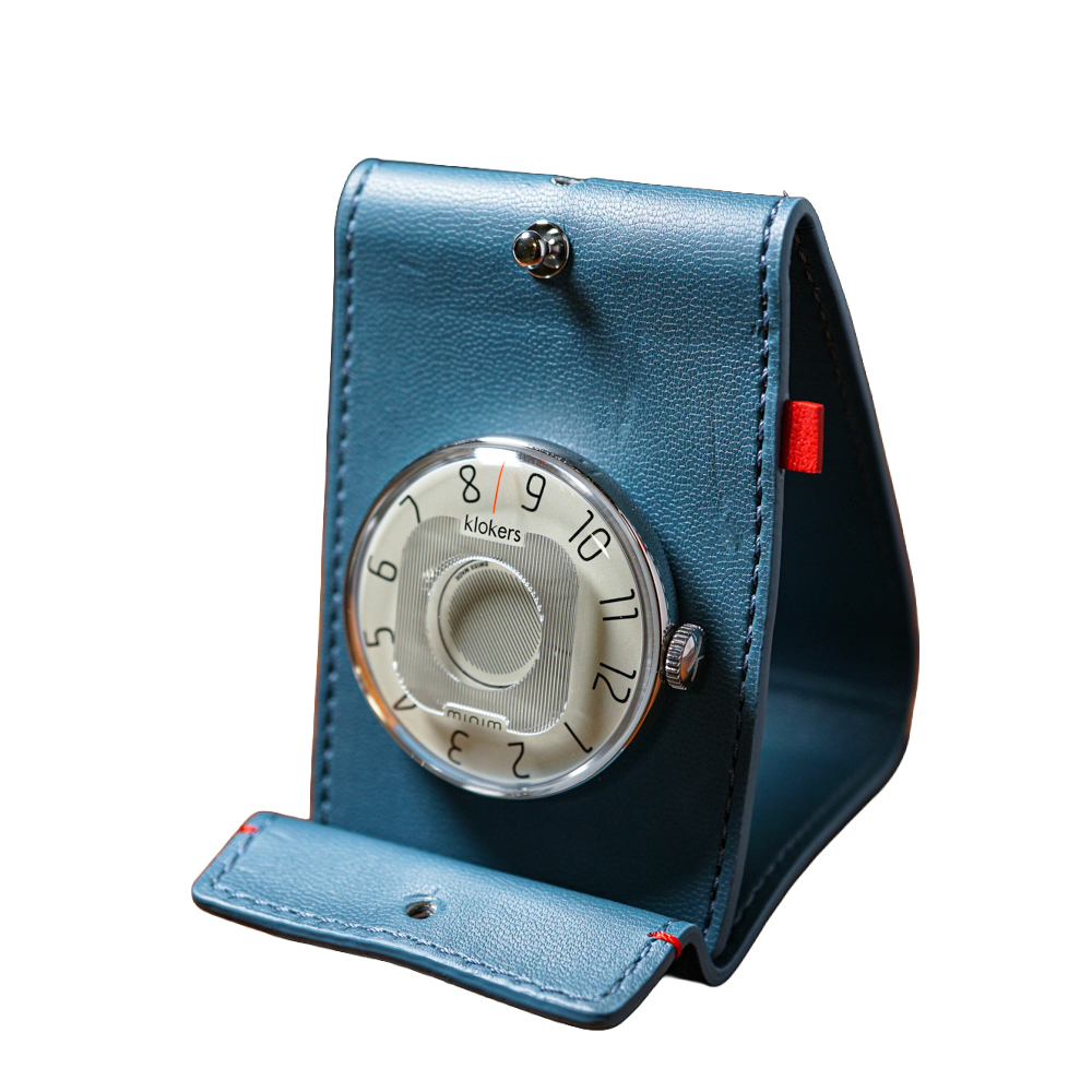 KLOK-08 歐普系列錶頭＋藍色懷錶桌鐘套件