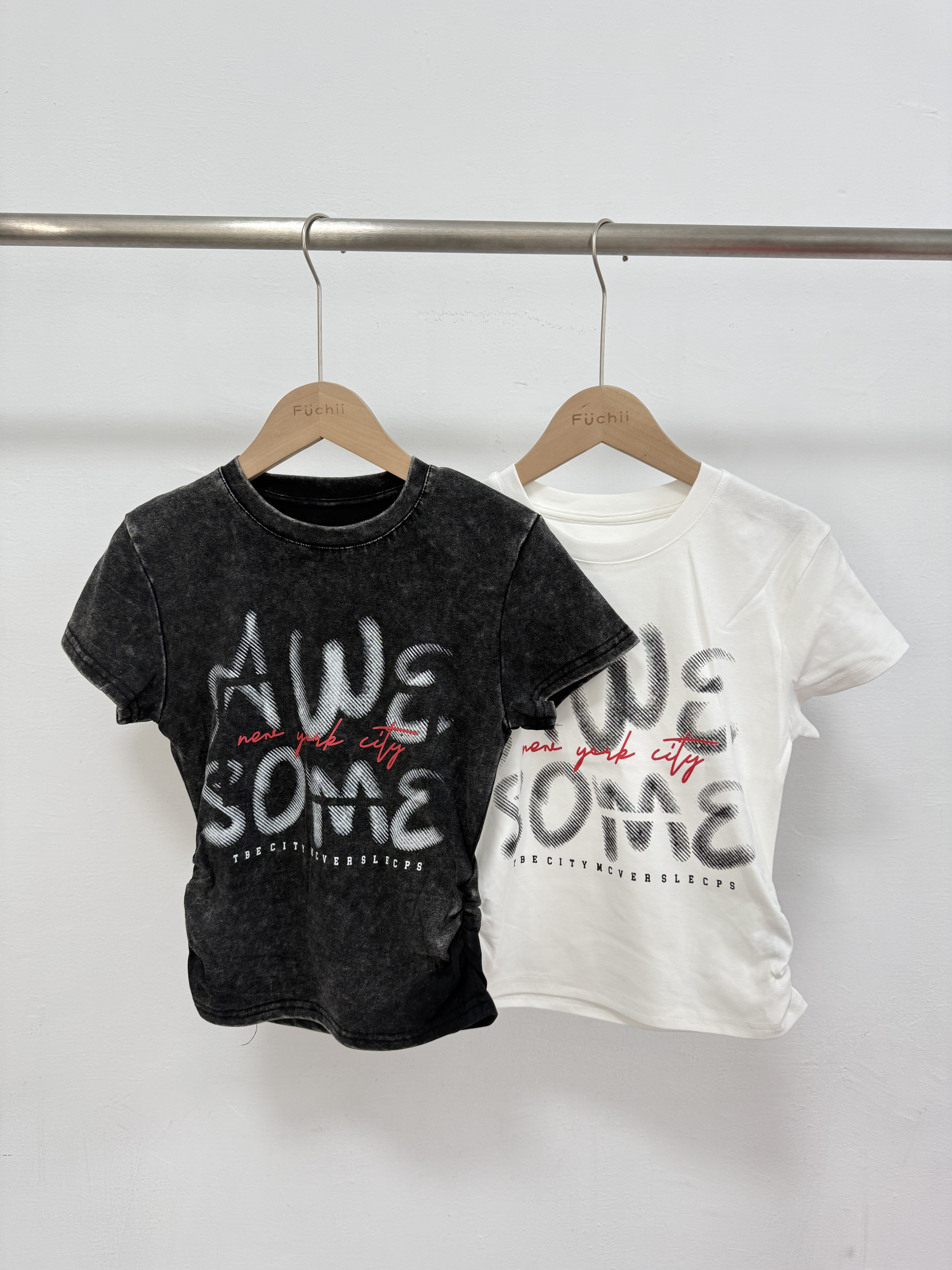 B24印花水洗短版上衣