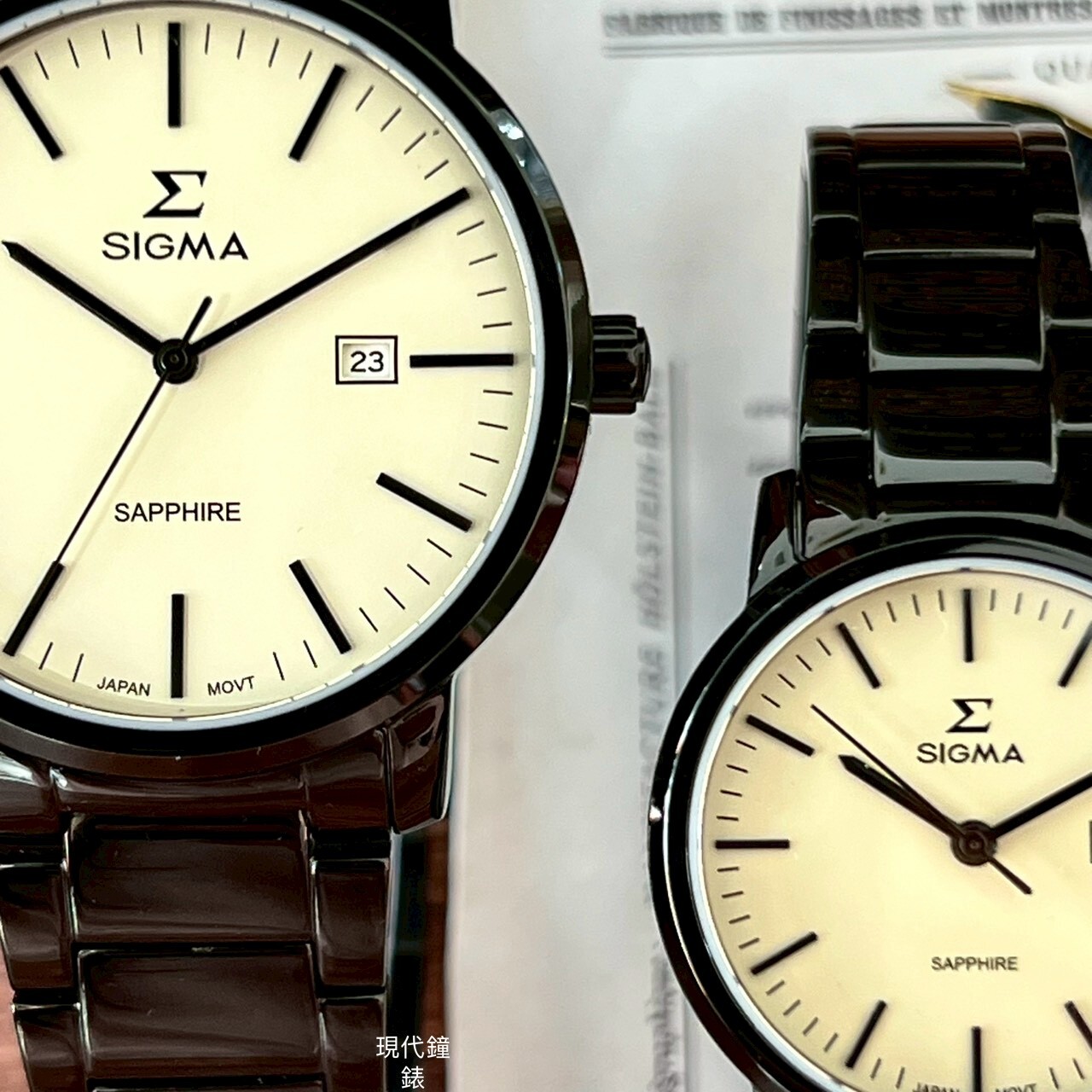 【SIGMA】 簡約時尚情人對錶 1122M-B7 (40mm) / 1122L-B7 (32mm)  現代鐘錶