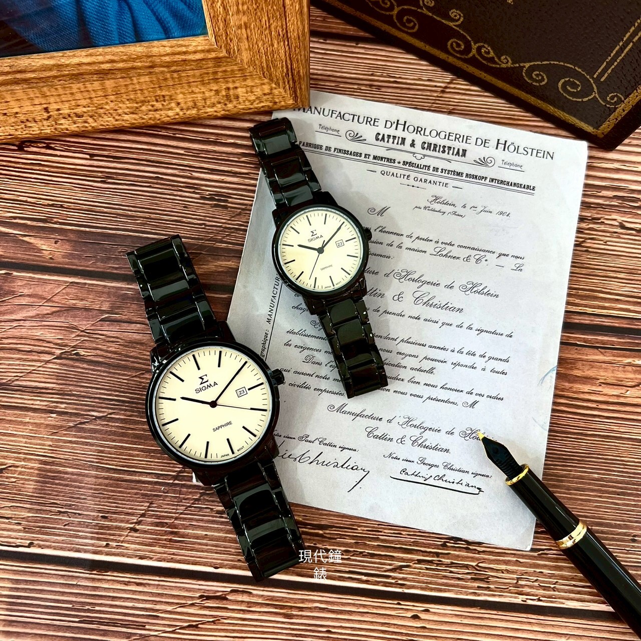 【SIGMA】 簡約時尚情人對錶 1122M-B7 (40mm) / 1122L-B7 (32mm)  現代鐘錶