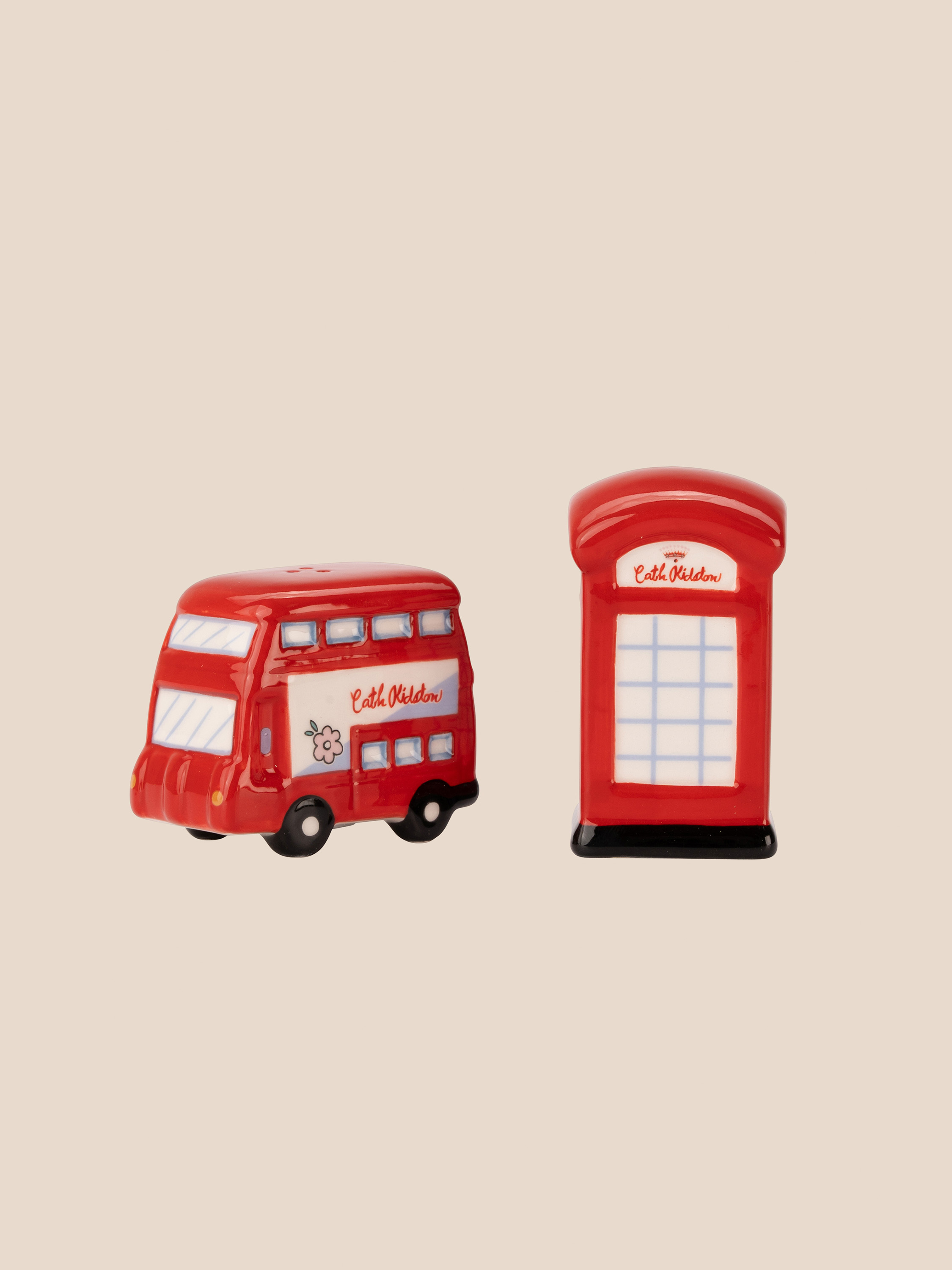 London Town 倫敦巴士及電話亭造型鹽巴及胡椒罐組