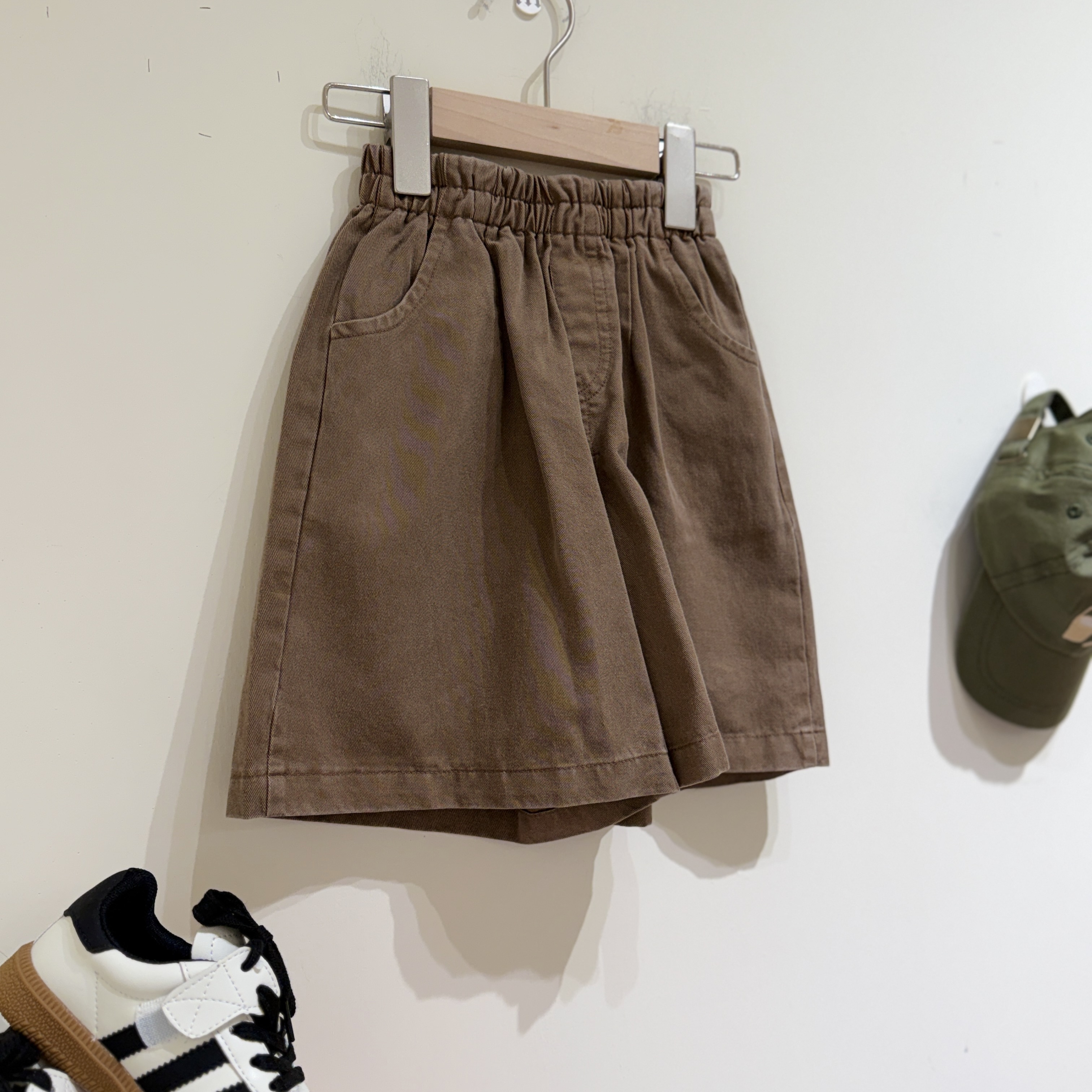 26夏 復古咖啡牛仔短褲