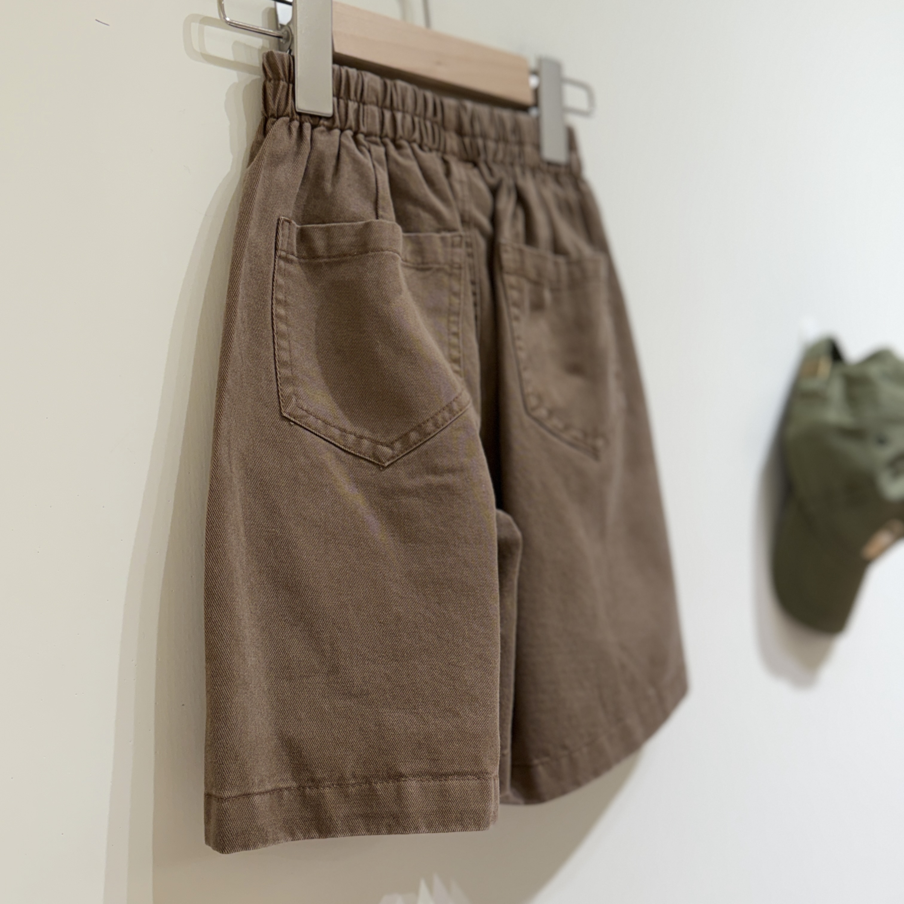 26夏 復古咖啡牛仔短褲