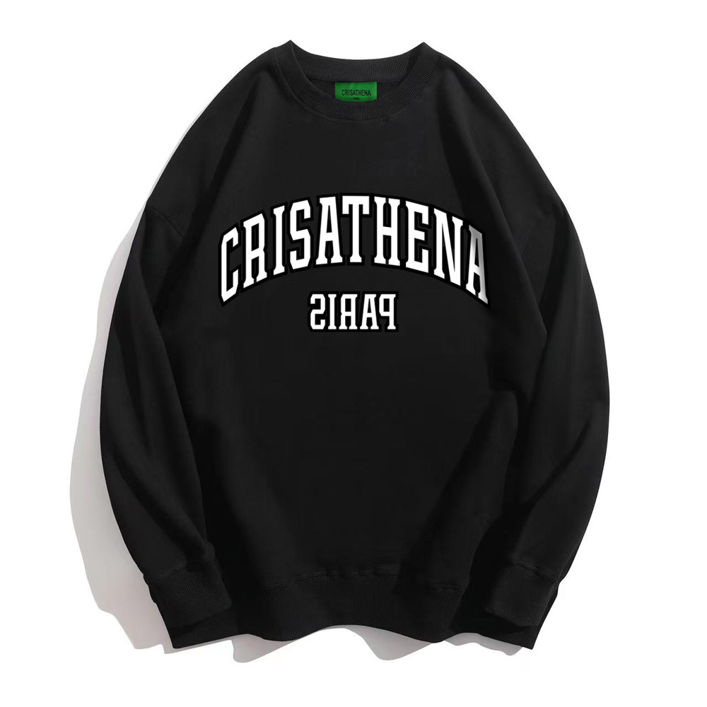 0324CA27-CRTNA-Crisathena Paris 衛衣 黑色/ 灰色/ 粉紅色/ 紅色/ 寶藍色/ 白色, S/ M/ L/ XL/ XXL/ XXXL (A27)