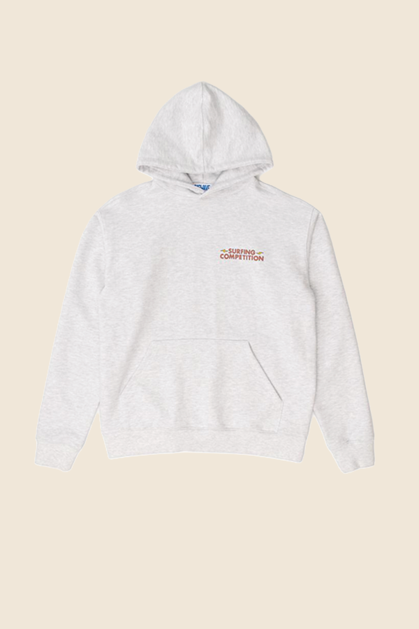 BIG WAVE - INTER GALACTIC HOODY 連帽TEE（ 淺灰）