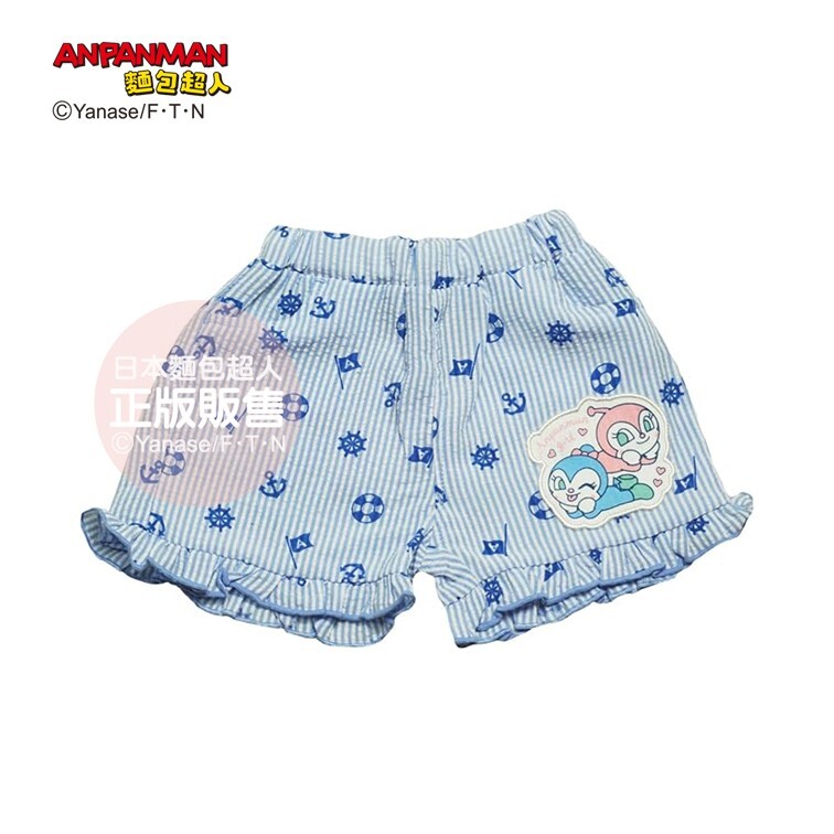 麵包超人 女孩海軍風短褲-粉紅 、天空藍 (80、90、100cm)