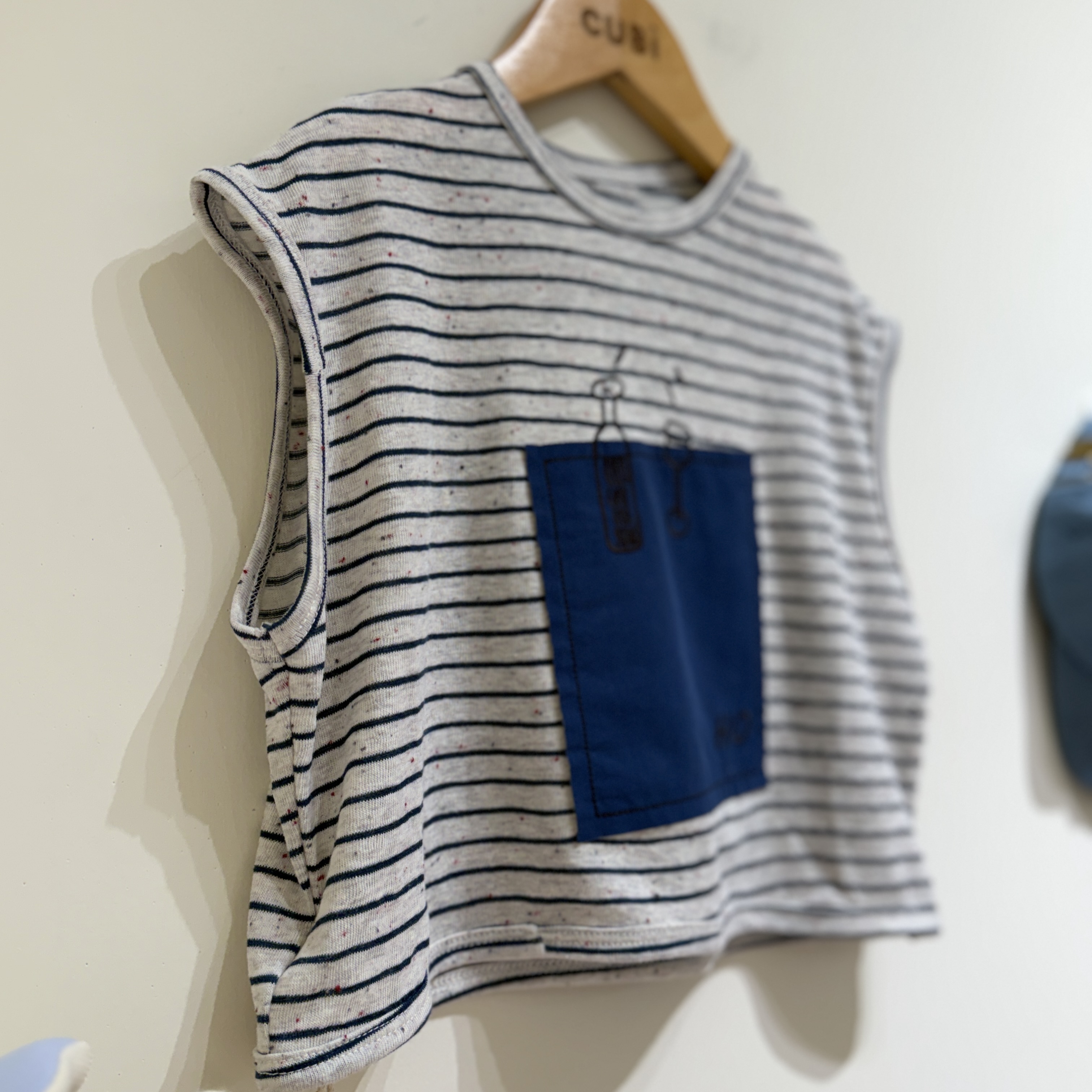 26夏 法式條紋口袋背心