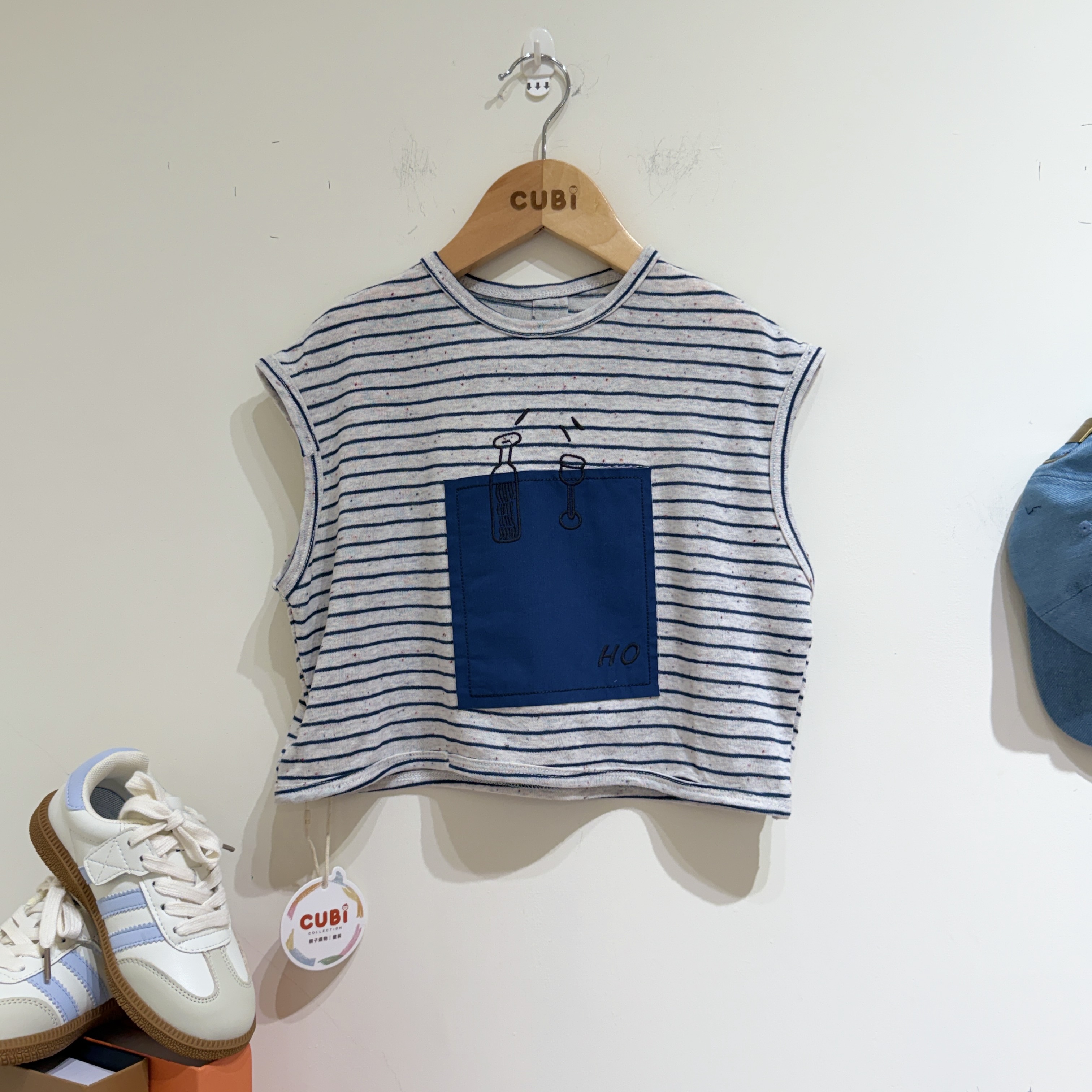 26夏 法式條紋口袋背心