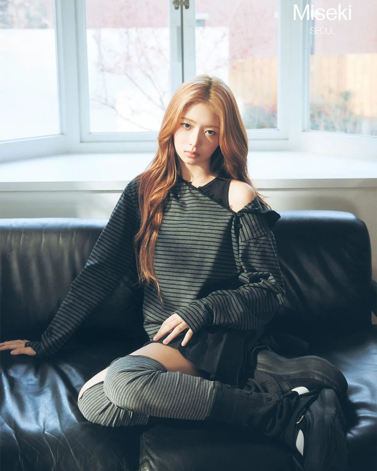 韓國限定🇰🇷 Miseki Seoul Diagonal button Layered hoodie 斜扣 開襟 兩件式 疉穿 連帽衫 背心 長袖 IVE Rei代言同款 直井怜 / 預購