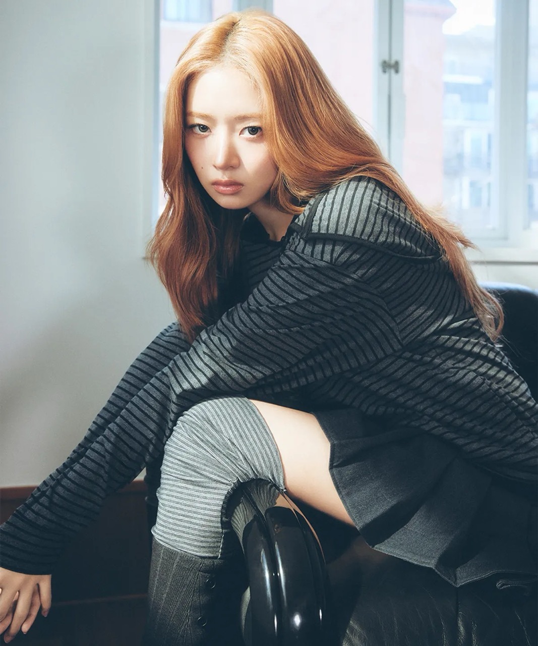 韓國限定🇰🇷 Miseki Seoul Diagonal button Layered hoodie 斜扣 開襟 兩件式 疉穿 連帽衫 背心 長袖 IVE Rei代言同款 直井怜 / 預購