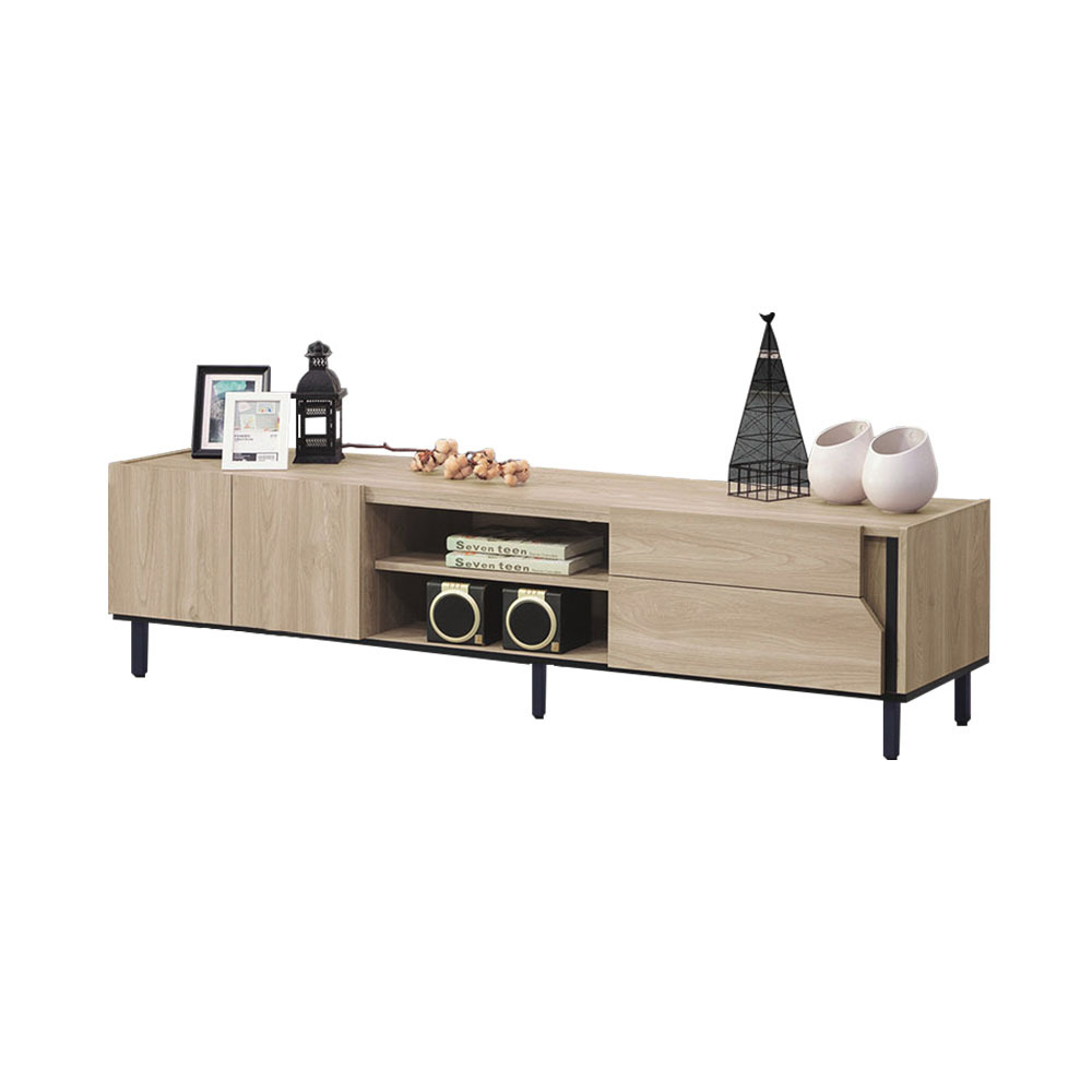 柏蒂家居-羅迪6尺二門二抽電視長櫃/視聽櫃