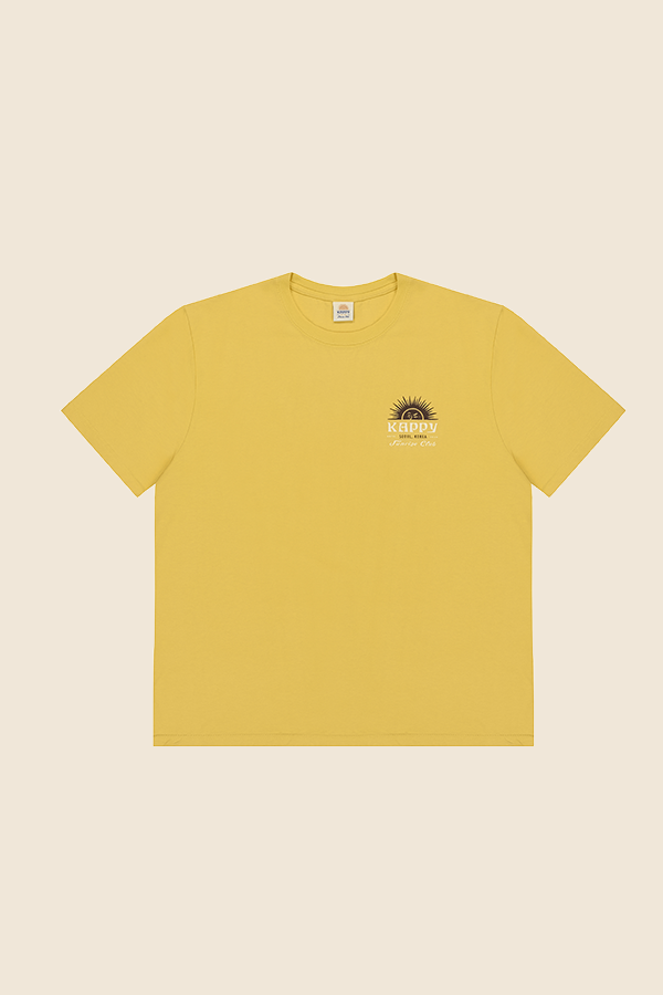 KAPPY DESIGN -SUNNY WINK HALF 短TEE（亮黃）