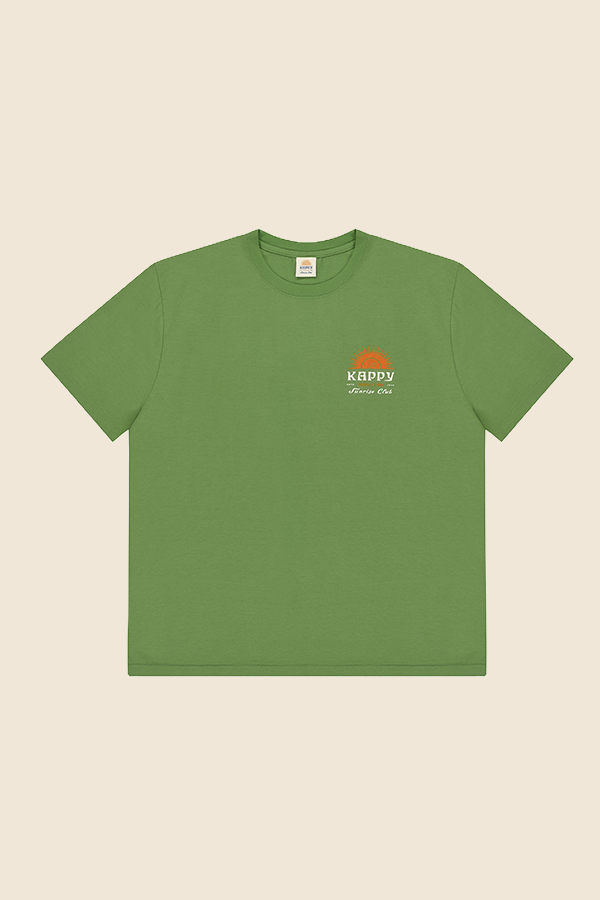 KAPPY DESIGN -SUNNY WINK HALF 短TEE（墨綠）