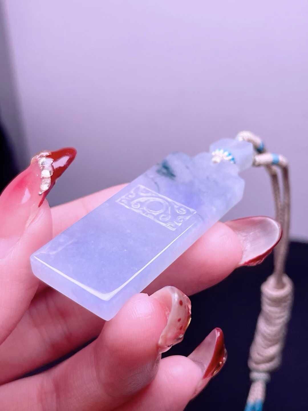 翡翠無事牌吊墜,天然翡翠A玉, 緬甸玉, Jade, Jadeite