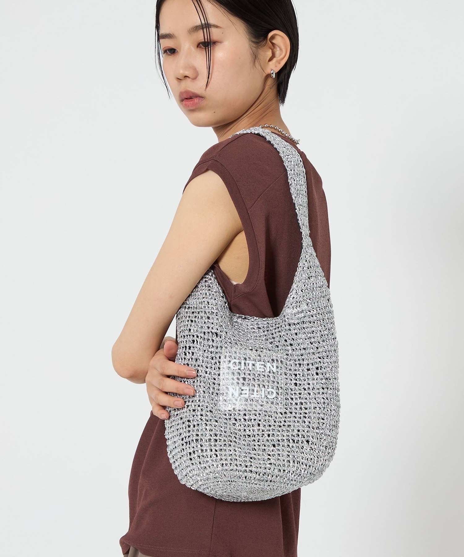 CITEN / Glitter one-shoulder bag