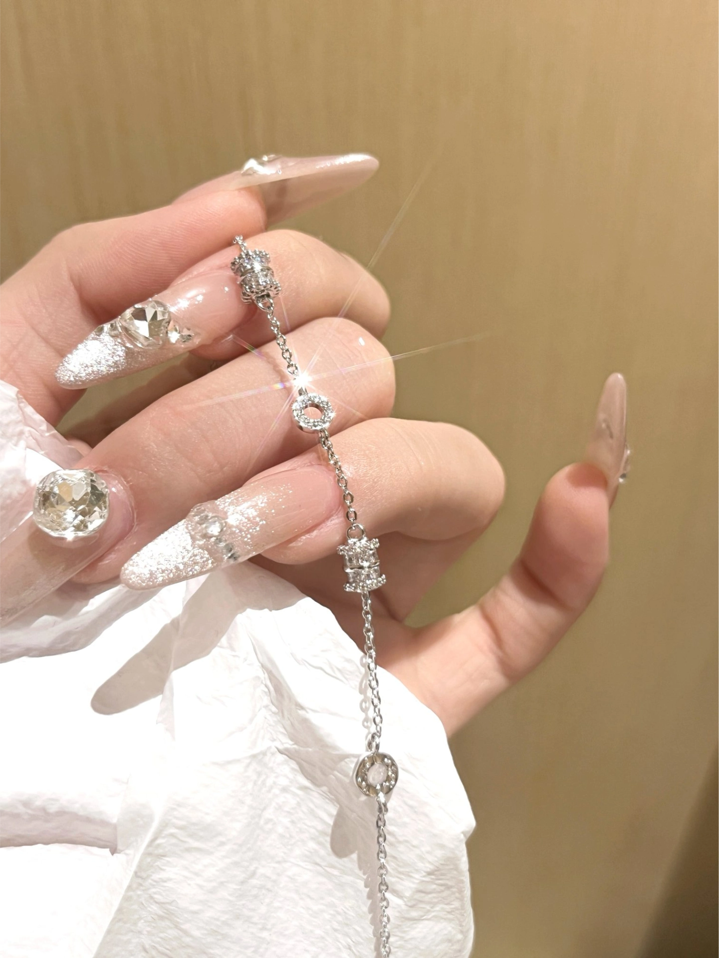 代購-【女神限定】 Disney迪士尼 幸運小蠻腰系列 轉運珠 輕奢高級感 寓意好運 手鍊 銀色/粉色